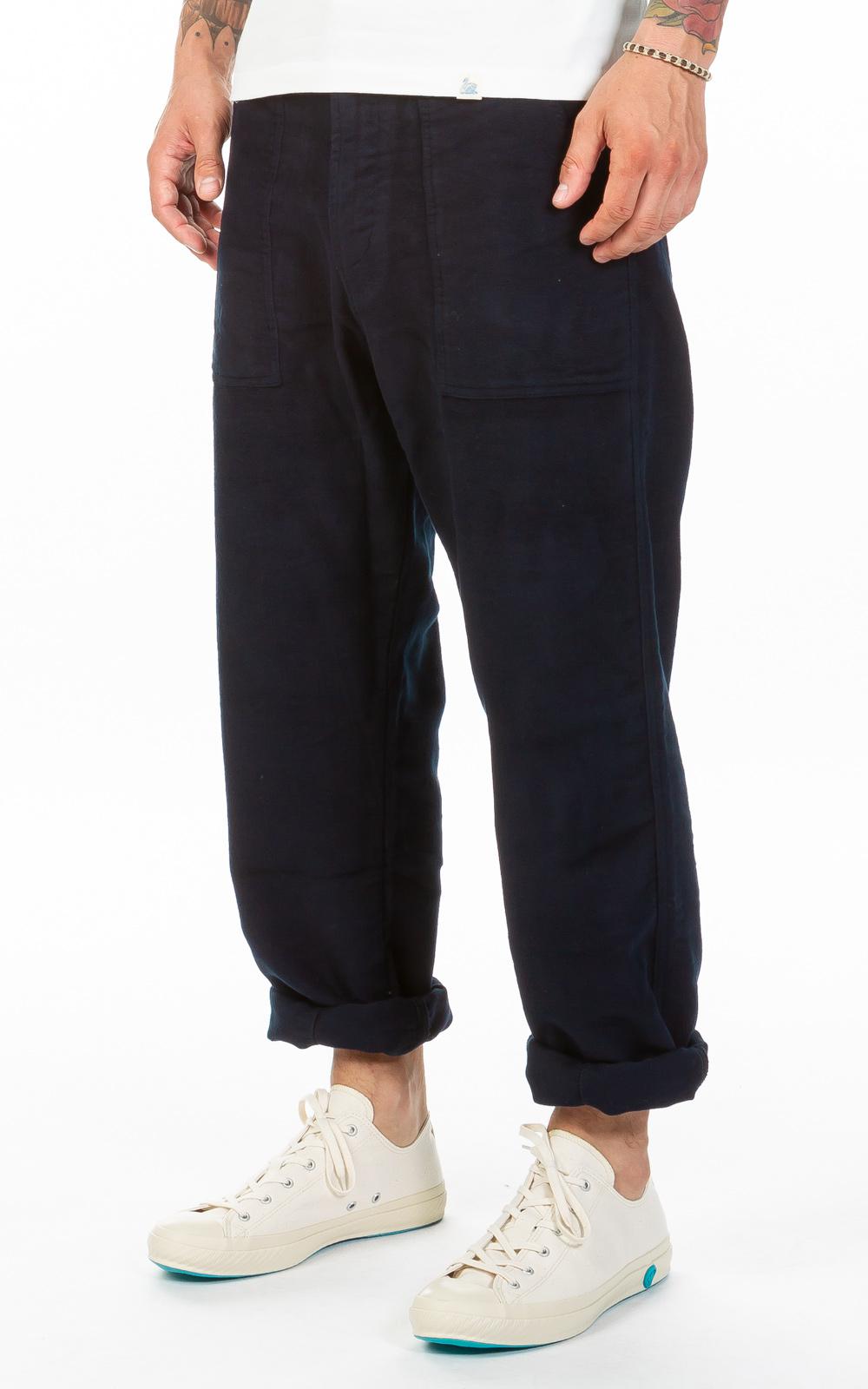 Cotton Fatigue Pant Moleskin Navy 