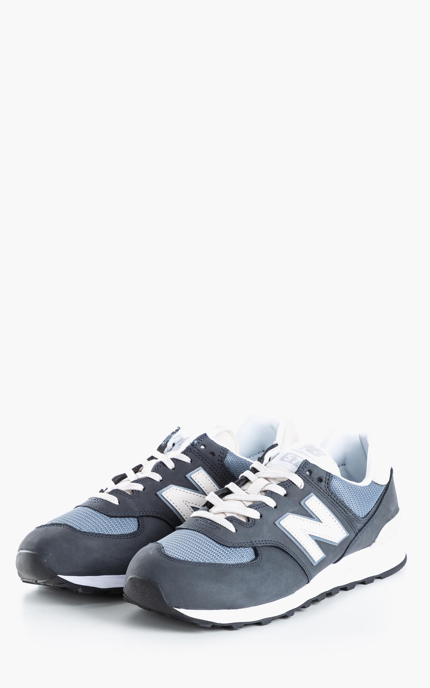New Balance Leather Ml574 Syp Navy 