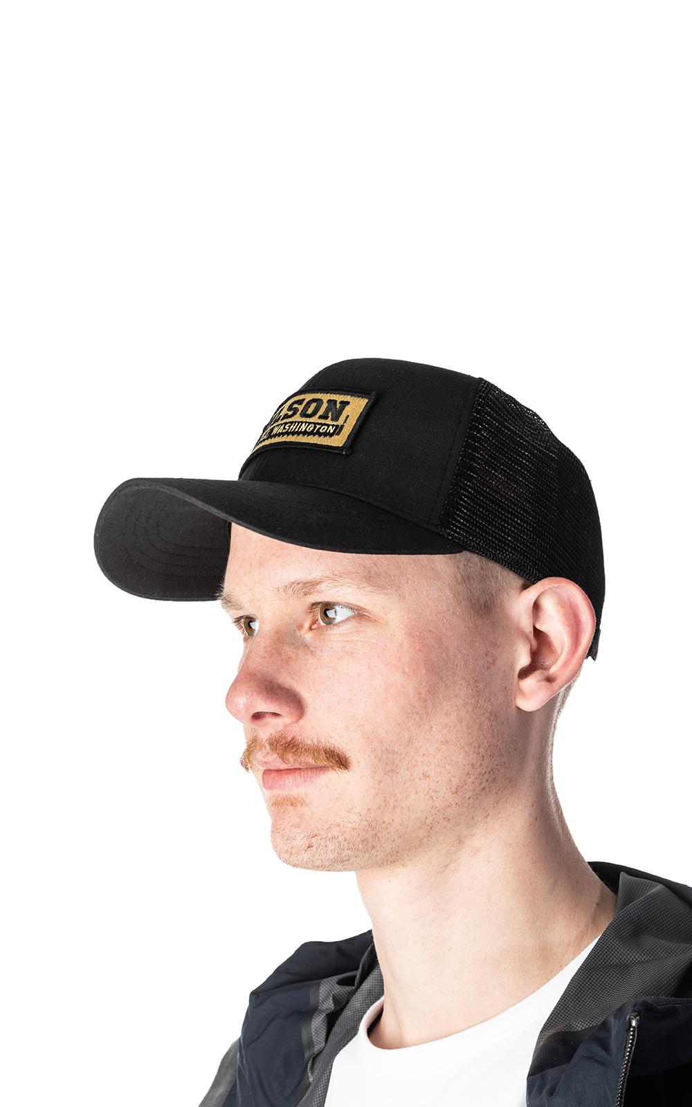 Filson Cotton Mesh Logger Cap Black in 