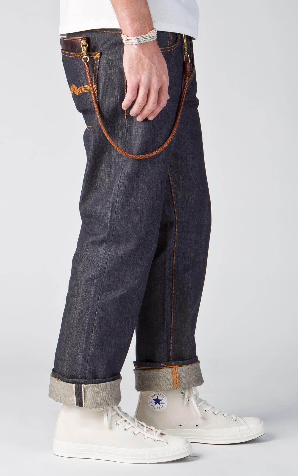 nudie loose leif dry selvage