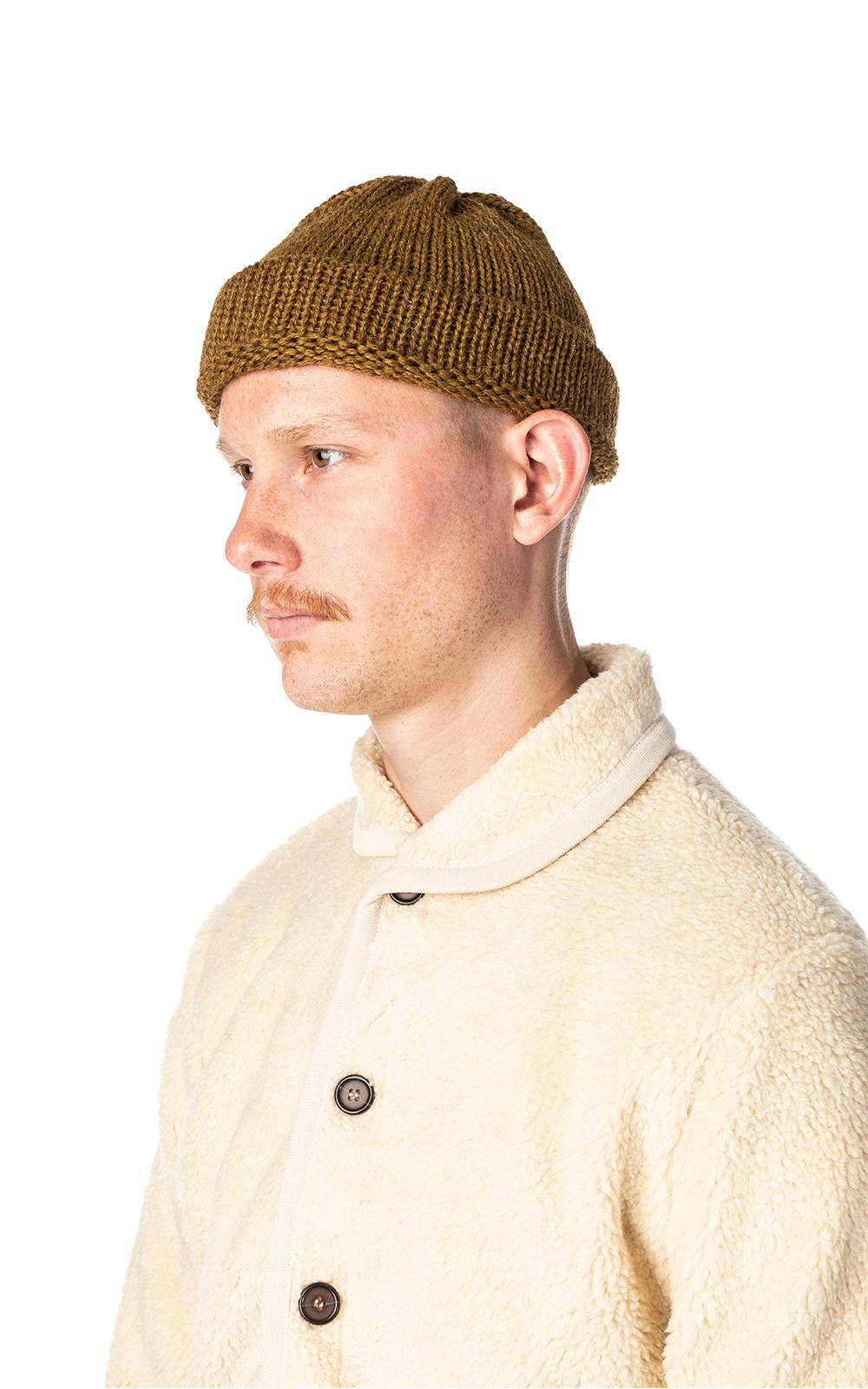 Universal Works Wool Short Watch Cap Mustard in Yellow for Men Lyst