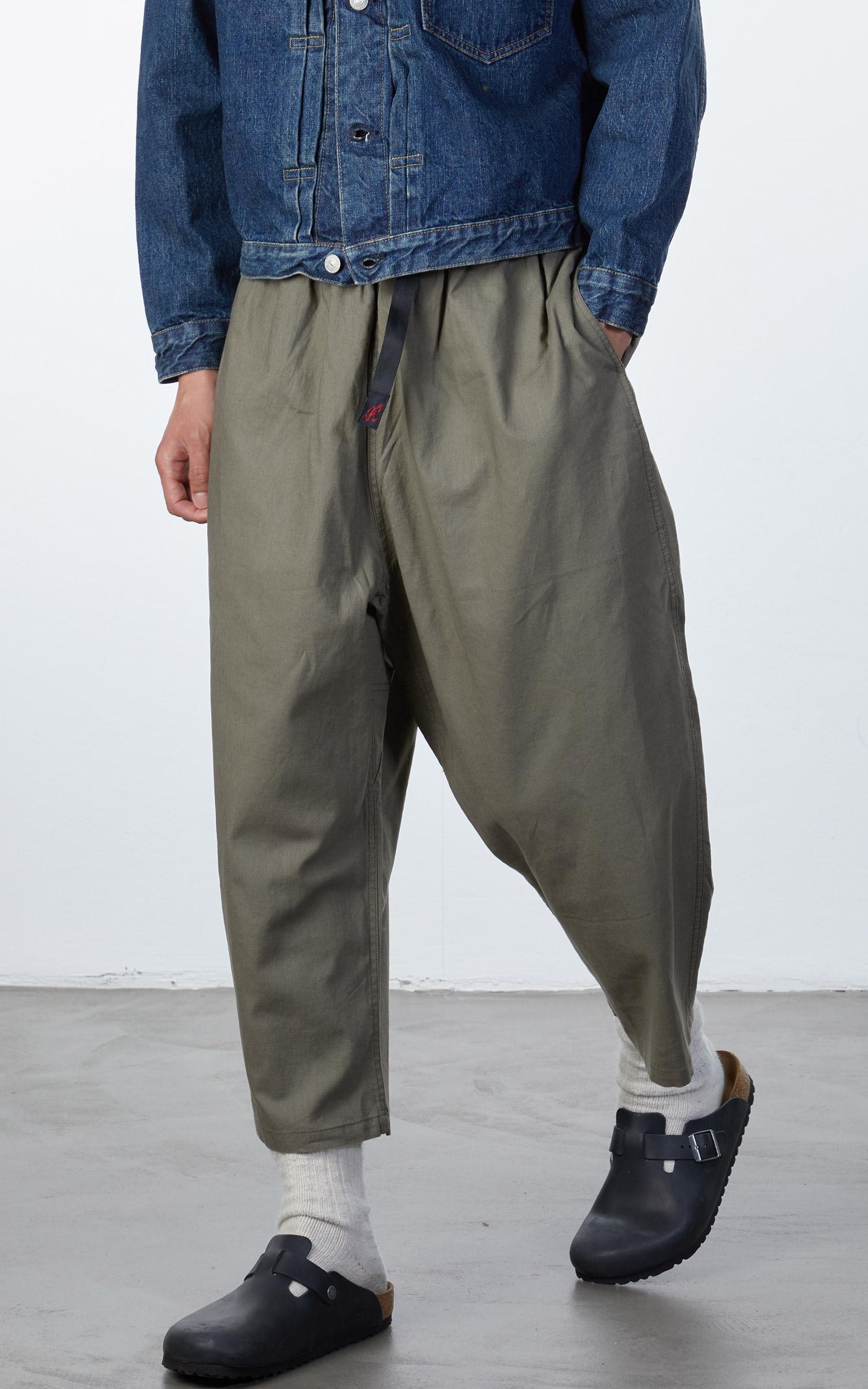 Gramicci Linen Balloon Pants Ash Green 