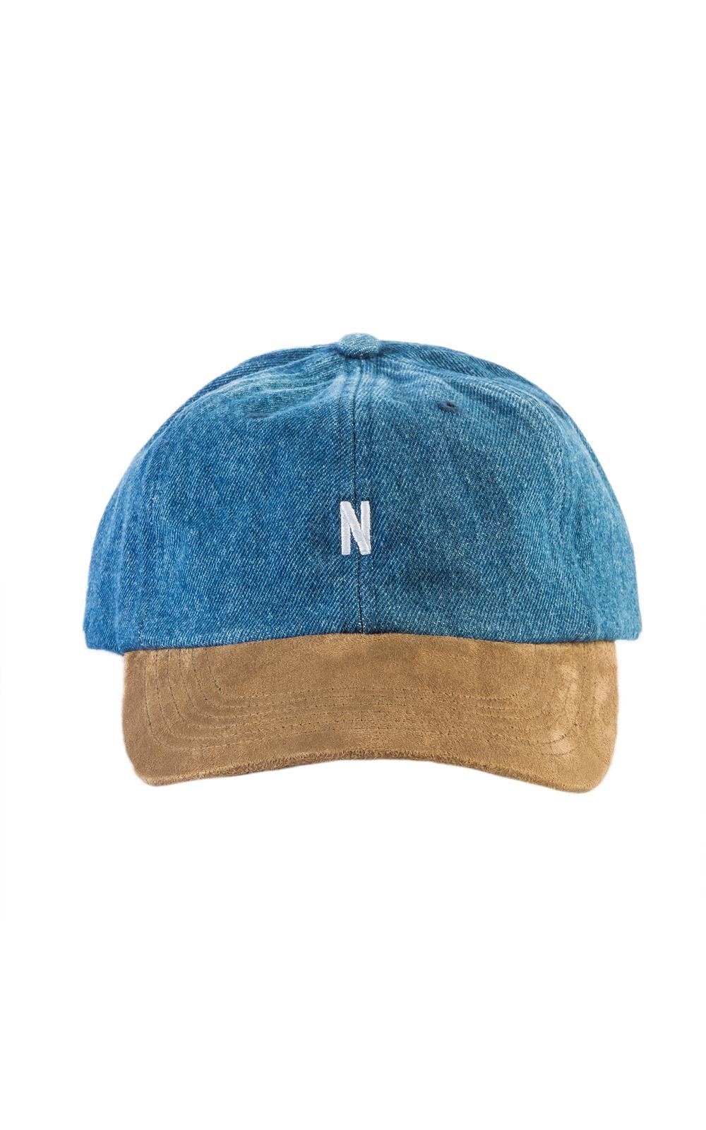 norse projects denim sports cap