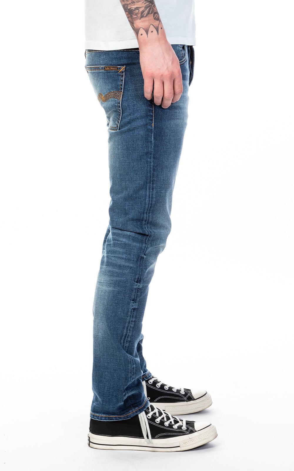 nudie jeans grim tim worn in broken