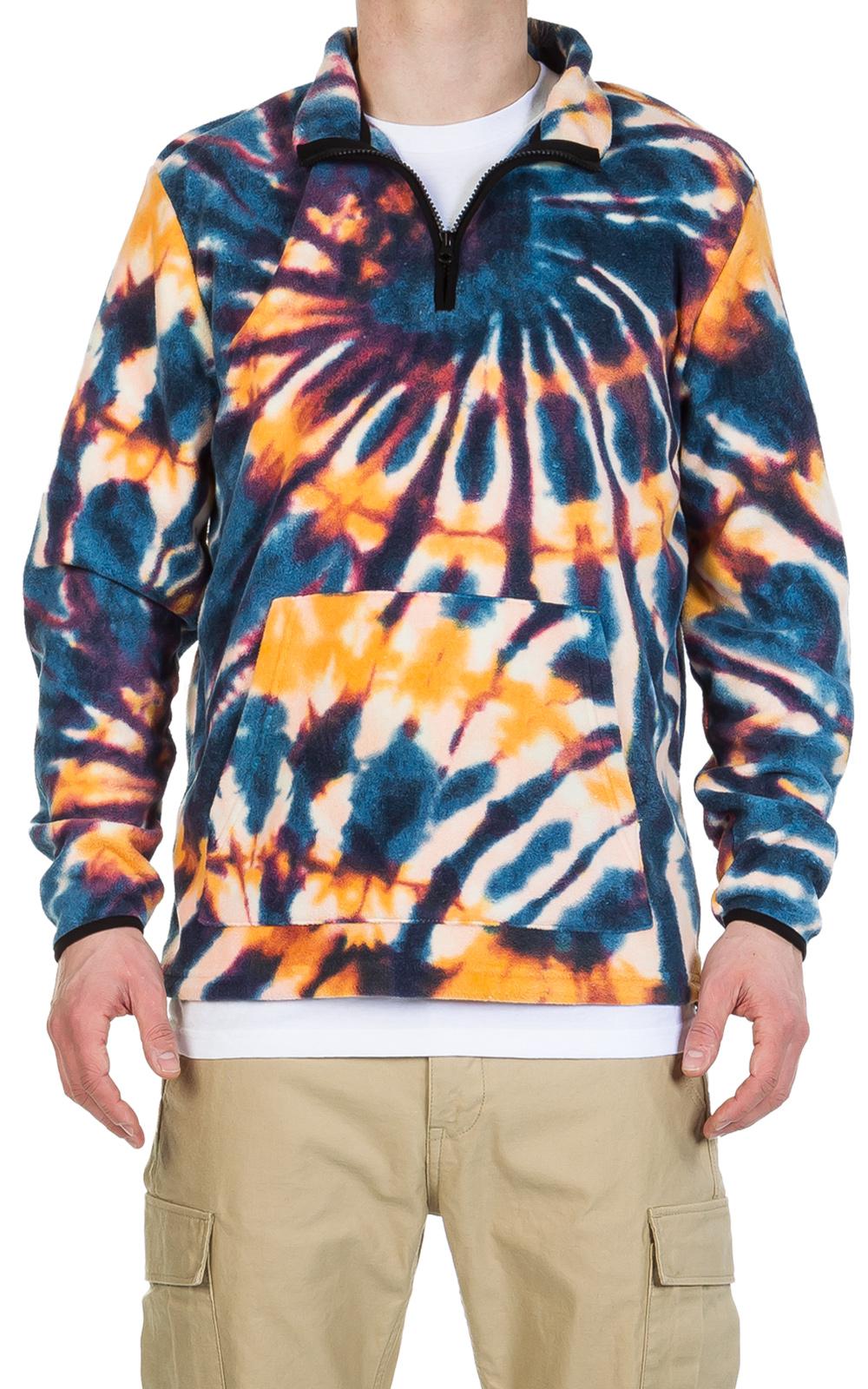 Download Stussy Tie Dye Polar Fleece Mock Multi in Blue for Men - Lyst