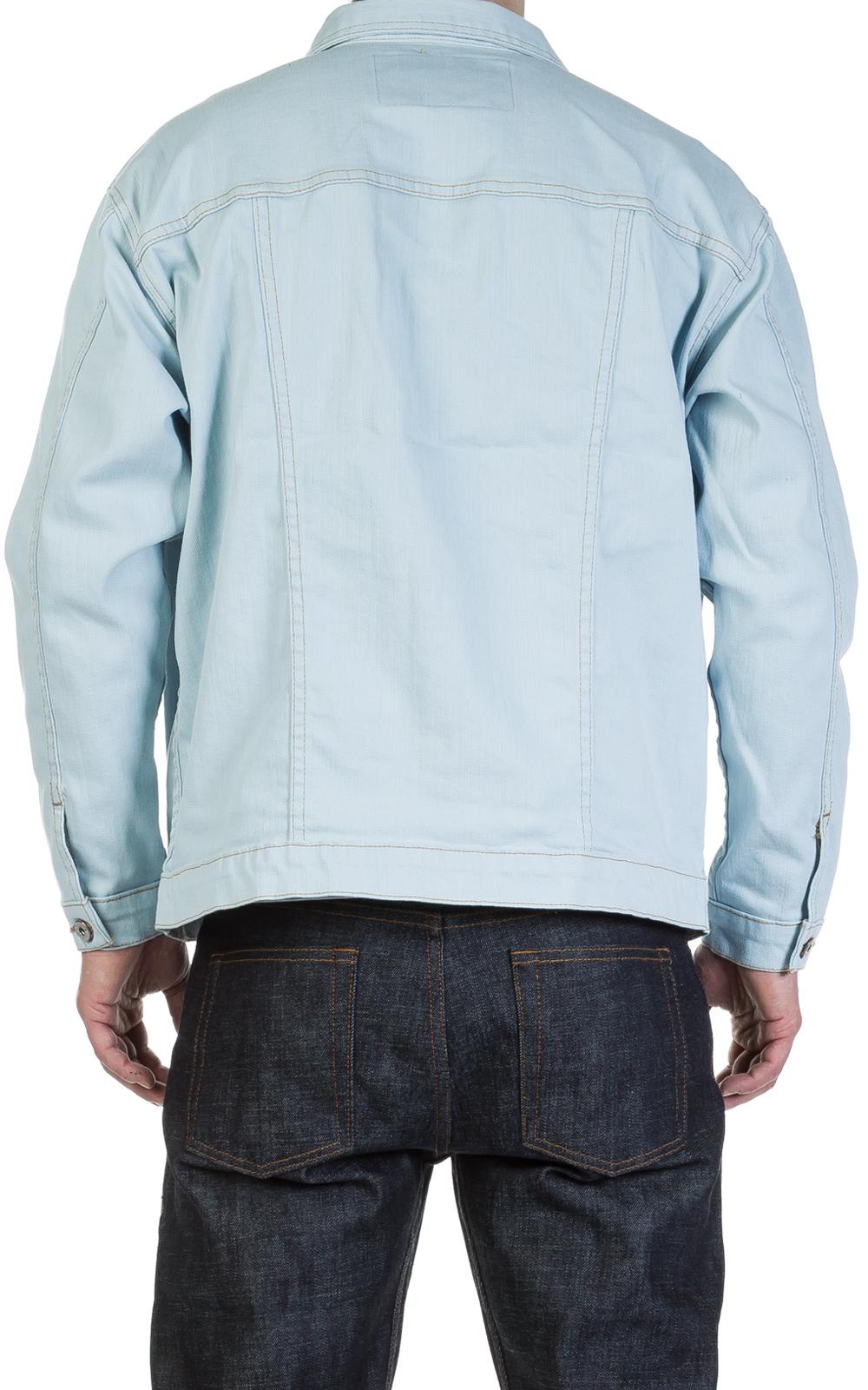 powder blue denim jacket