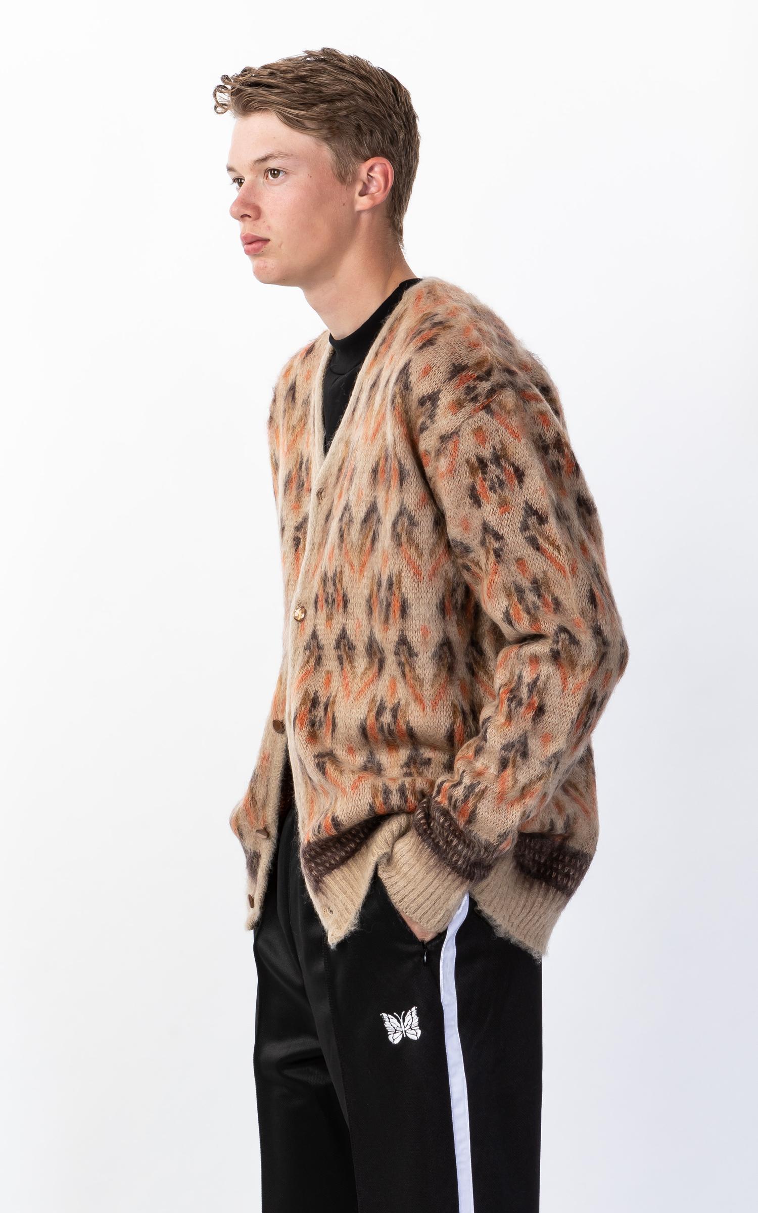 needles mohair cardigan triangle