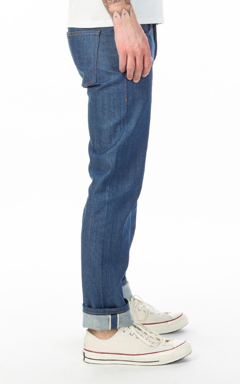 naked and famous clear blue selvedge