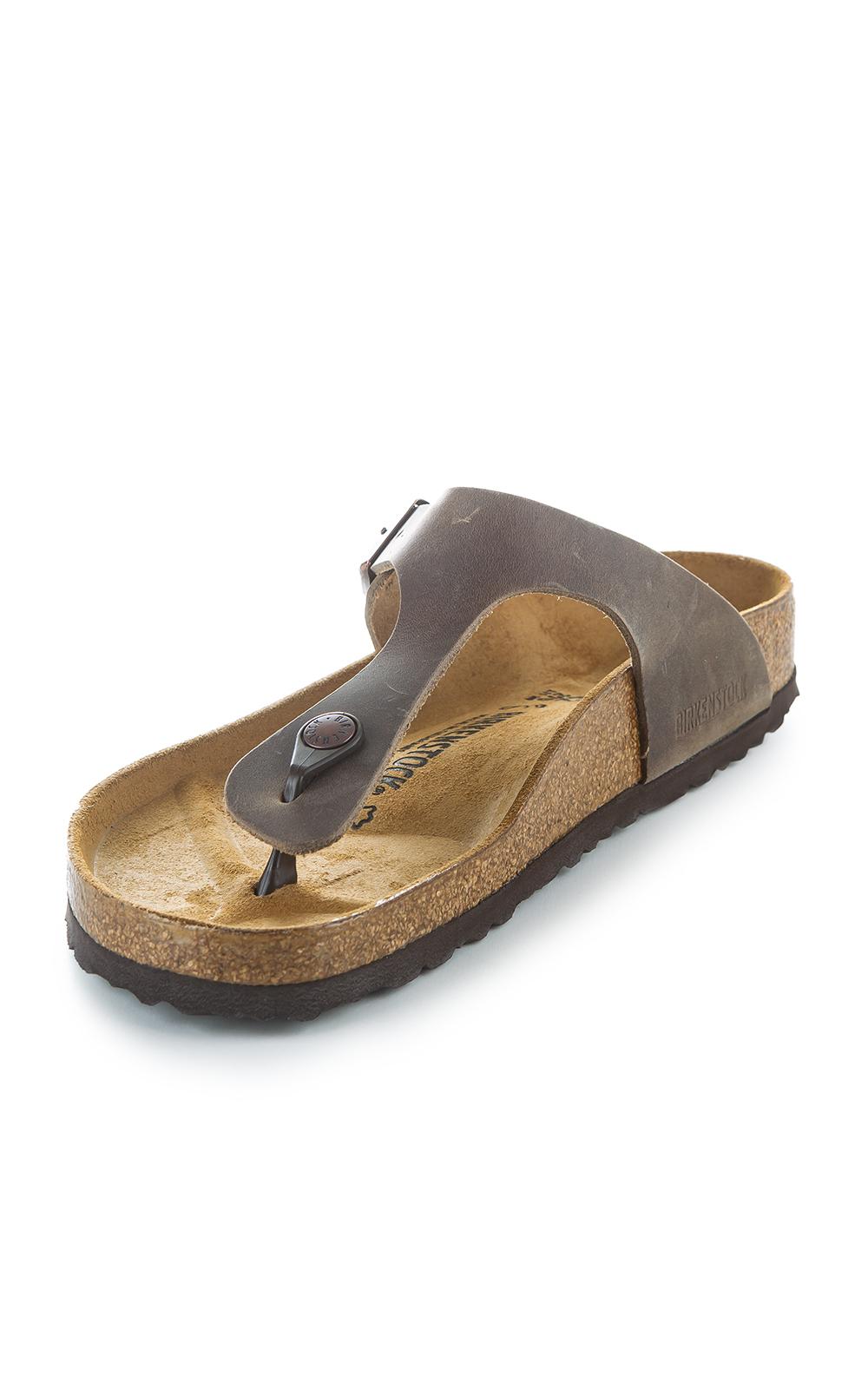 oiled leather birkenstock gizeh