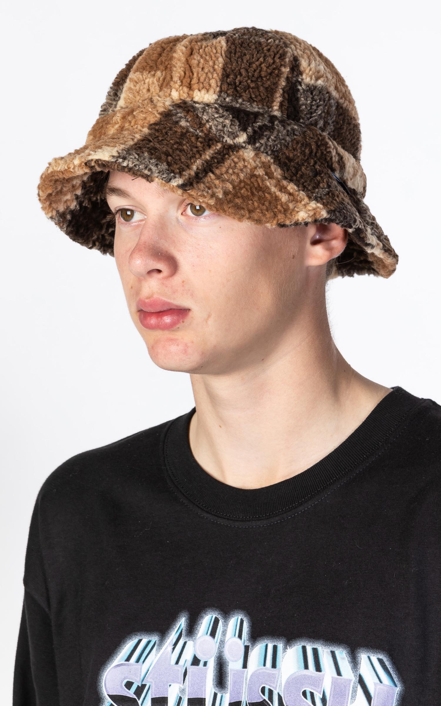 Stussy sherpa fleece bell bucket hat Clearance