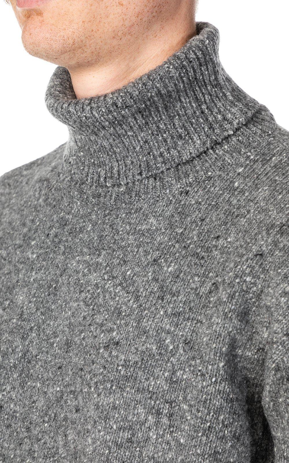 Universal Works Synthetic Lambswool Roll Neck Sweater Grey in Gray for