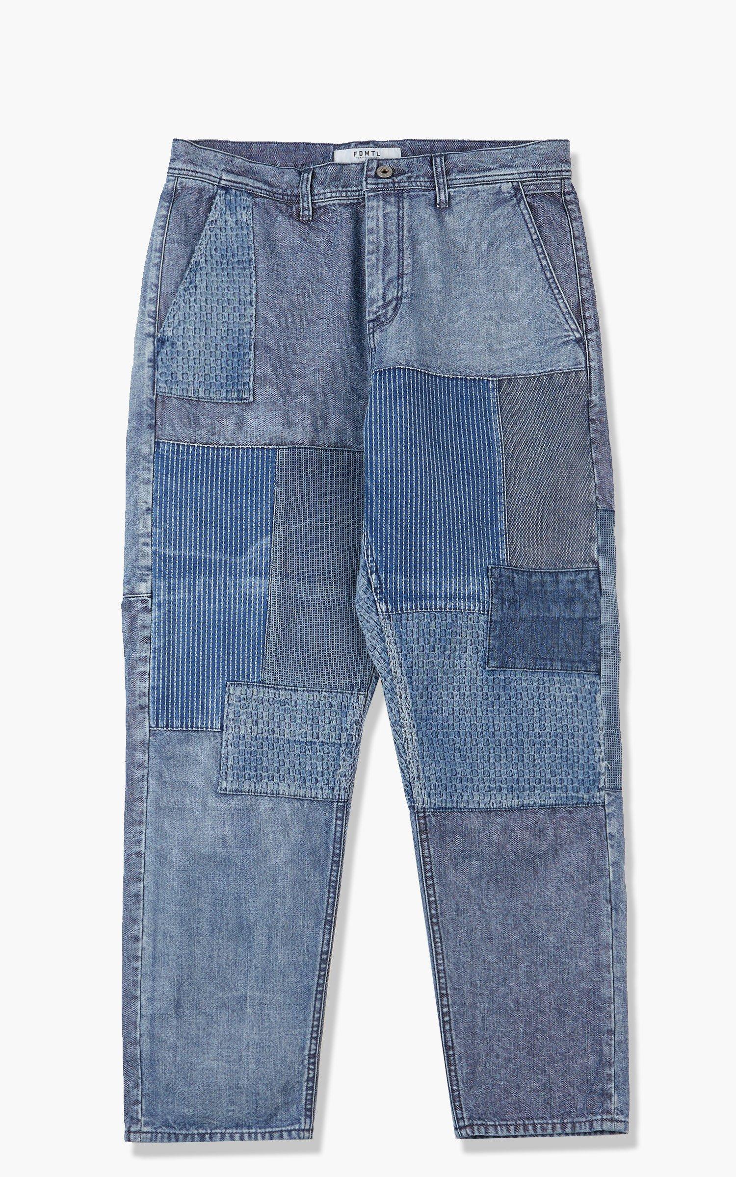 FDMTL Cotton Boro Patchwork Pants 3yr 
