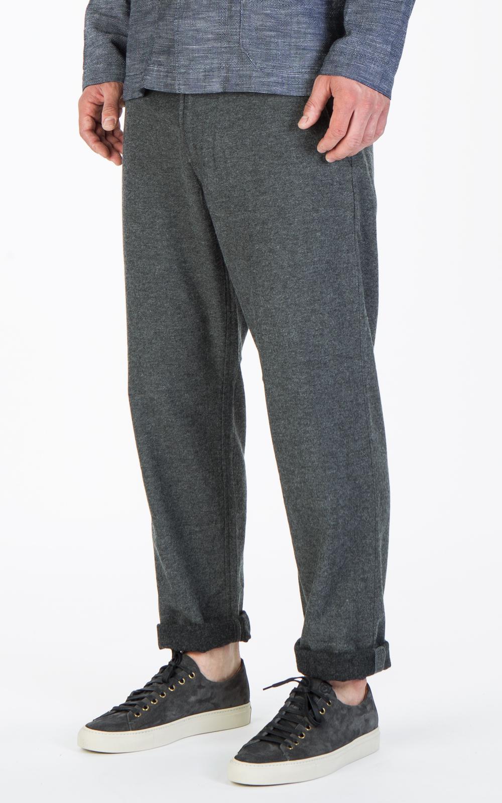 Universal Works Aston Pant Wool Grey in 