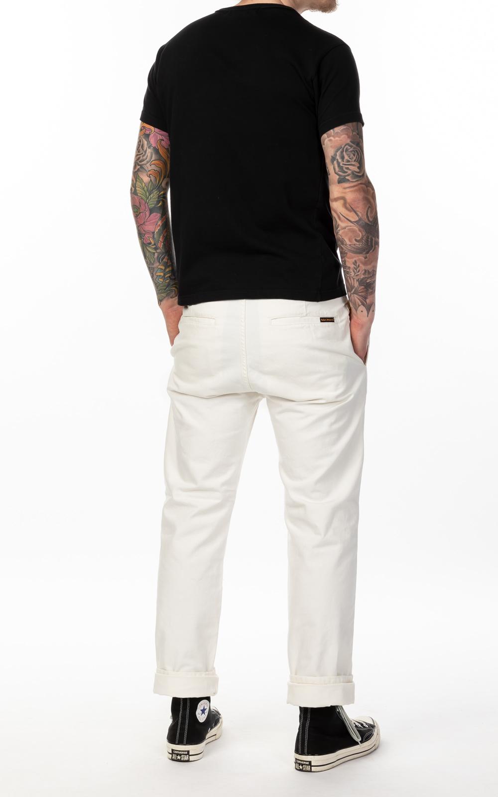Nudie Jeans Mens Loose Alvar Milk
