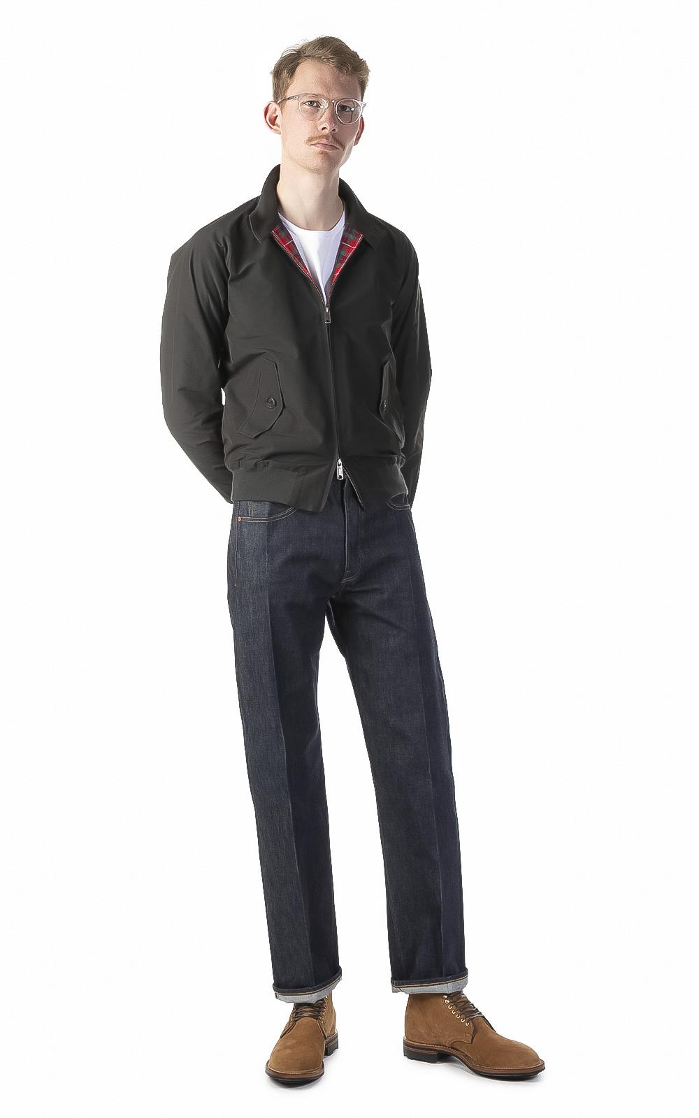 Baracuta Cotton G9 Classic Harrington Jacket Faded Black for Men - Lyst