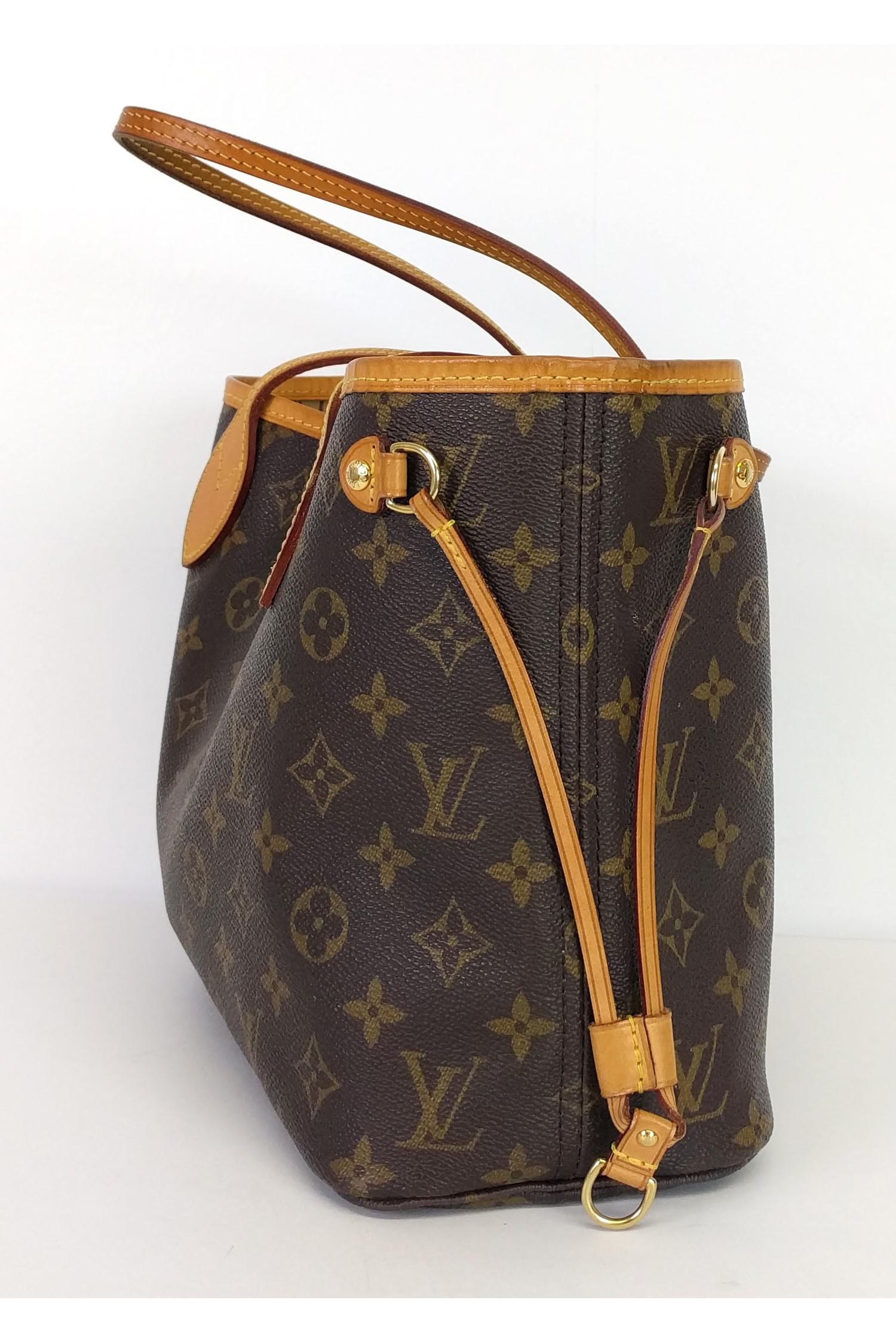 Louis Vuitton Monogram Canvas Neverfull Pm Bag in Brown - Lyst