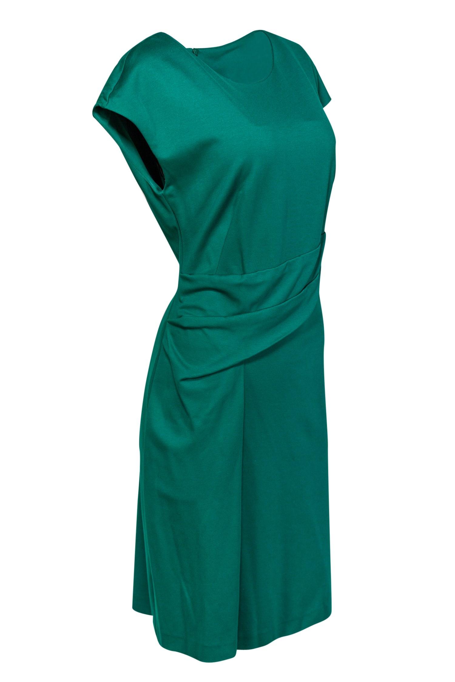 ESCADA Synthetic Emerald Green Sheath Dress - Lyst