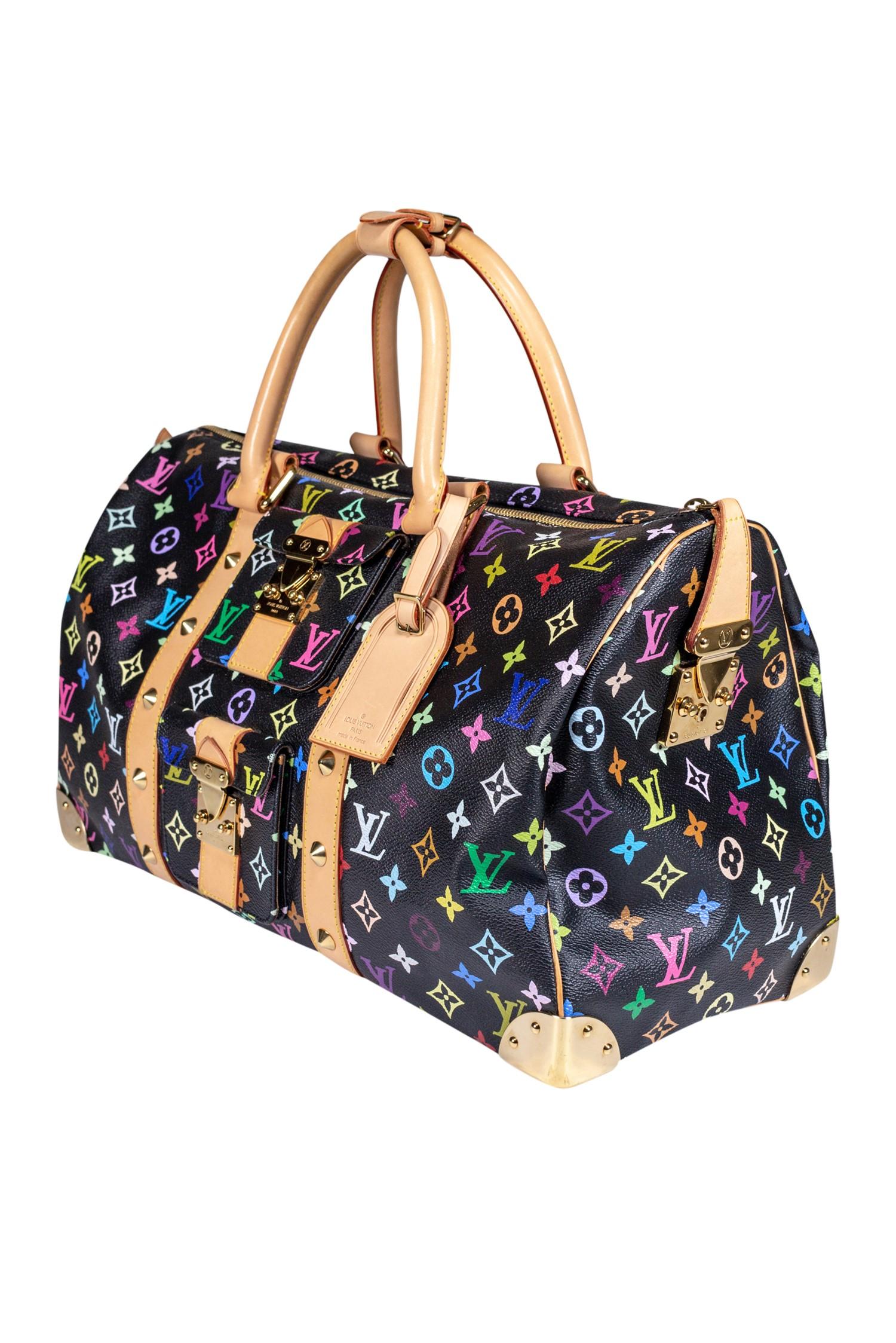 louis vuitton duffle bag colorful