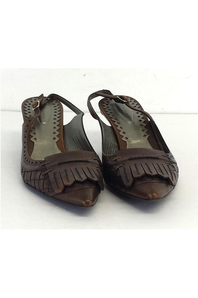 brown bottega heels