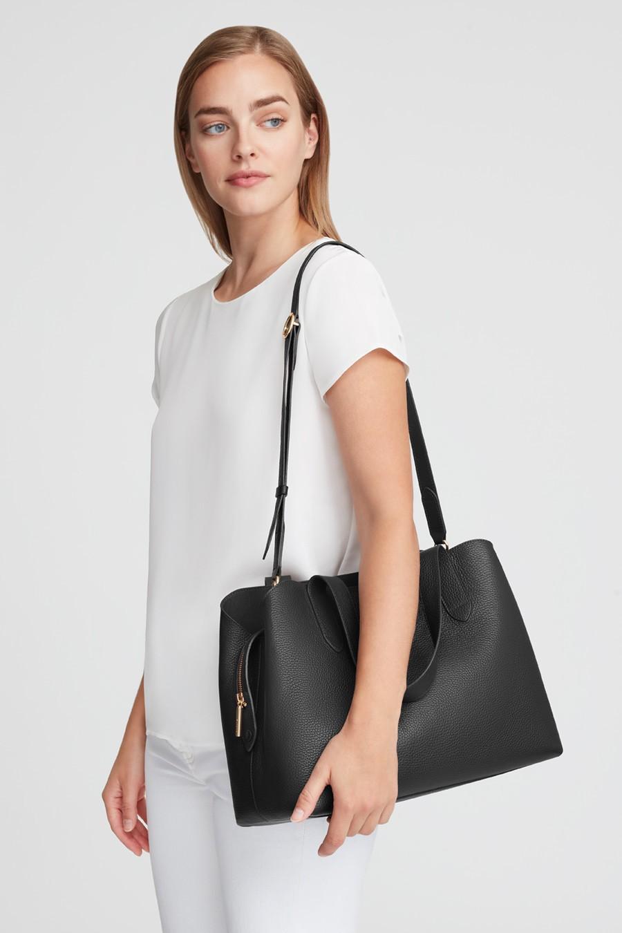 zippered satchel