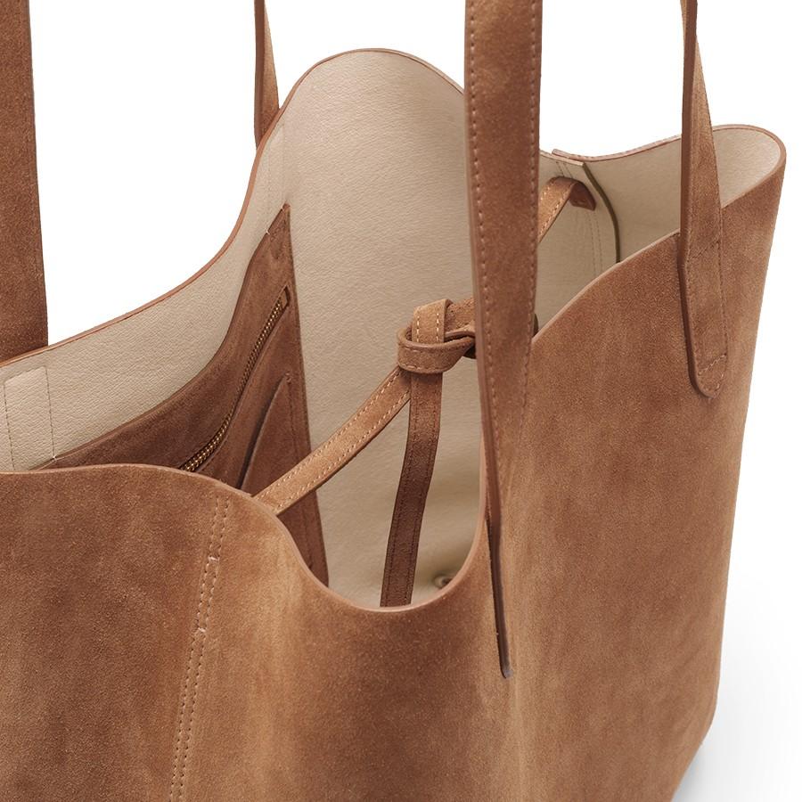 cuyana suede tote