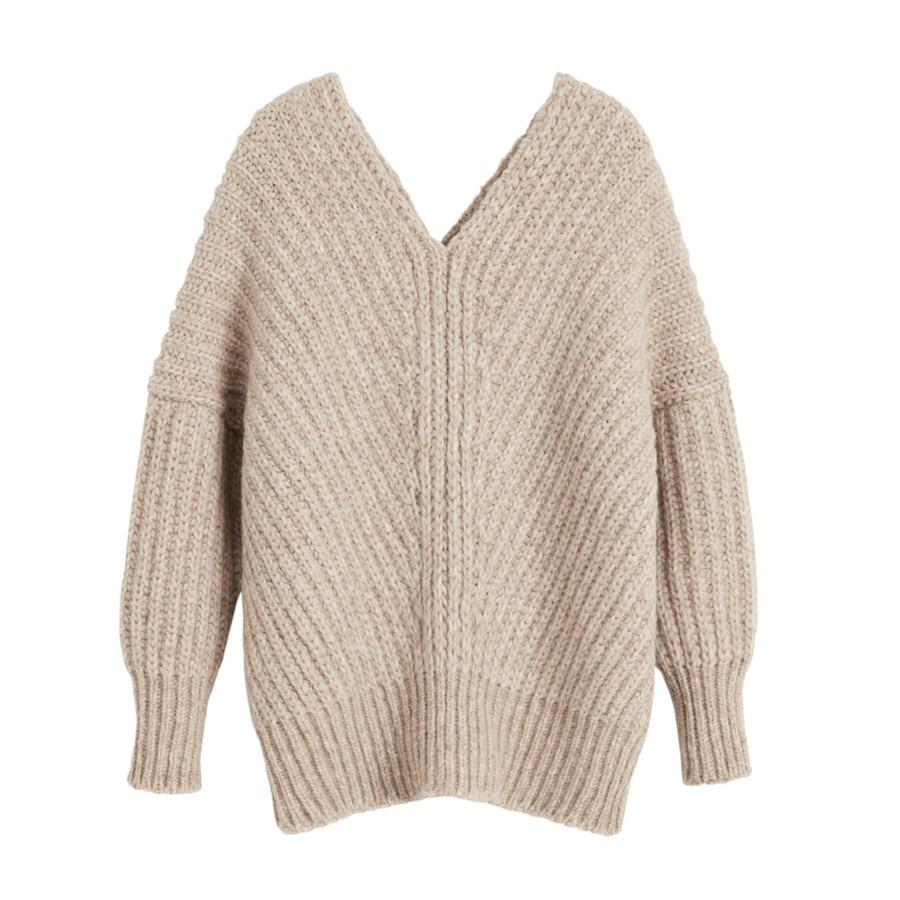 chunky alpaca cardigan