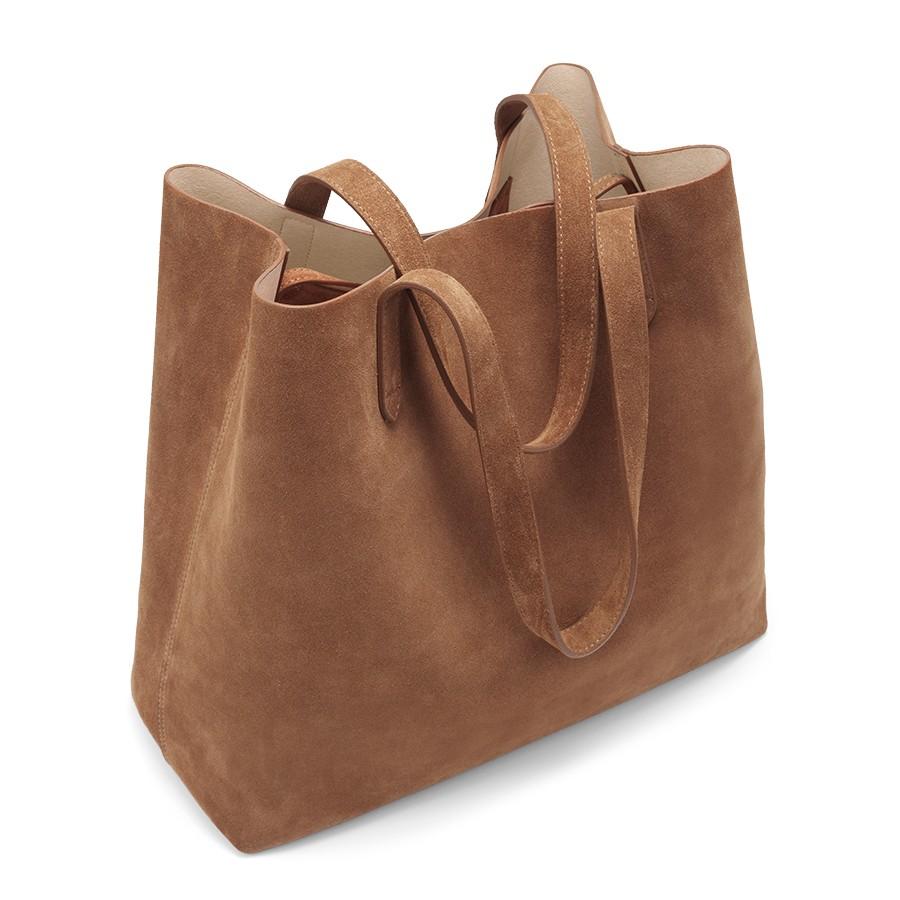 cuyana suede tote