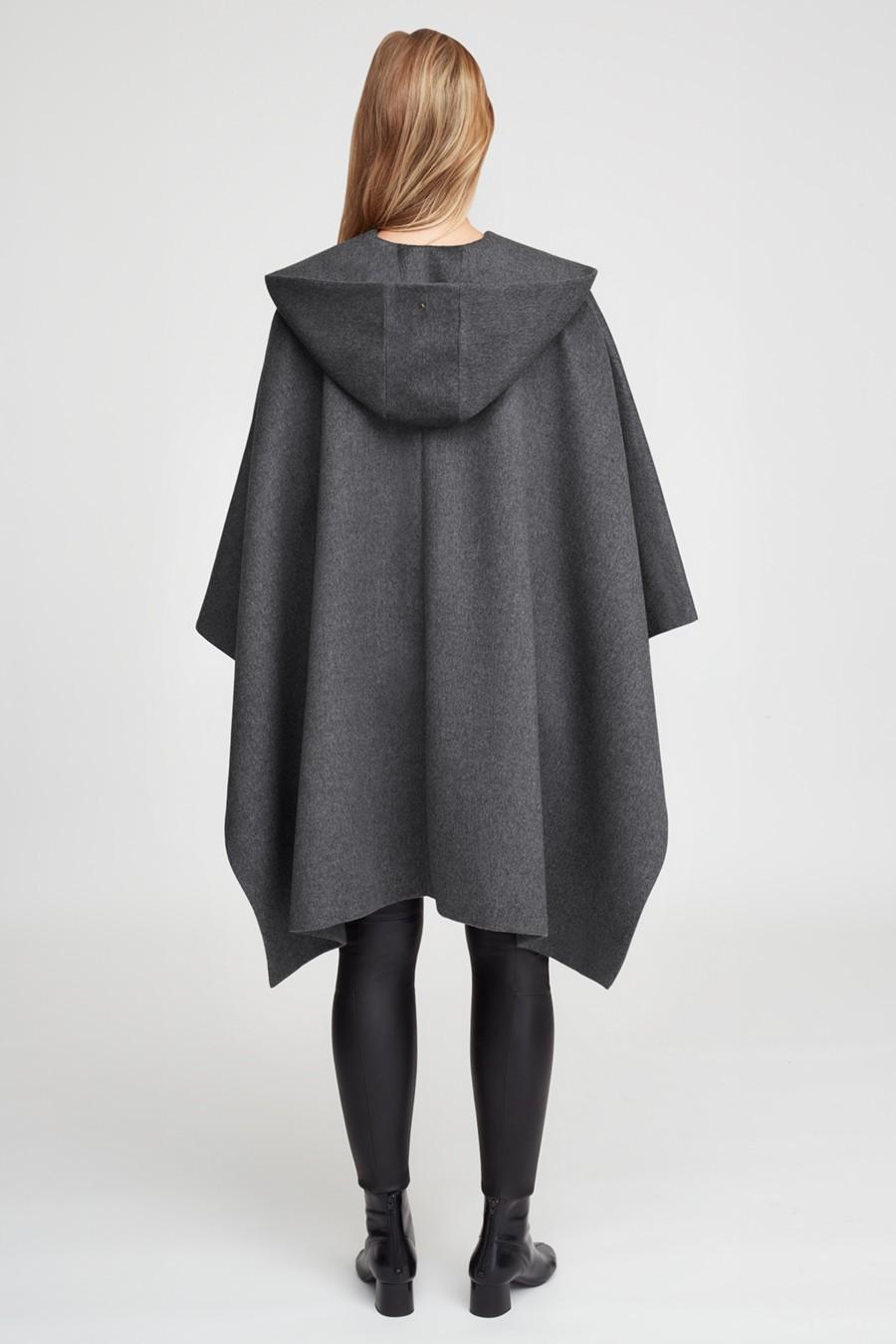 hooded wool cape
