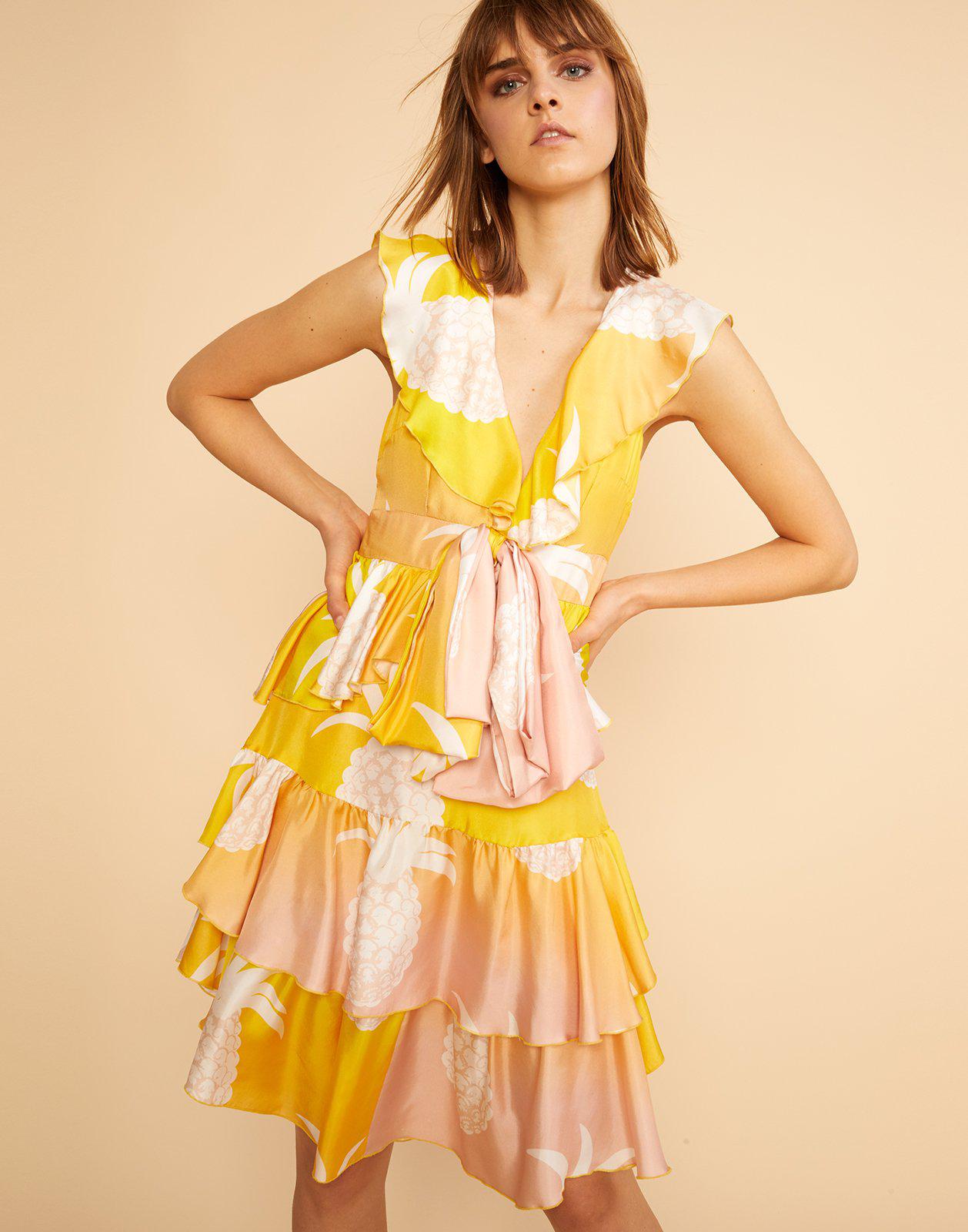 cynthia rowley yellow dress