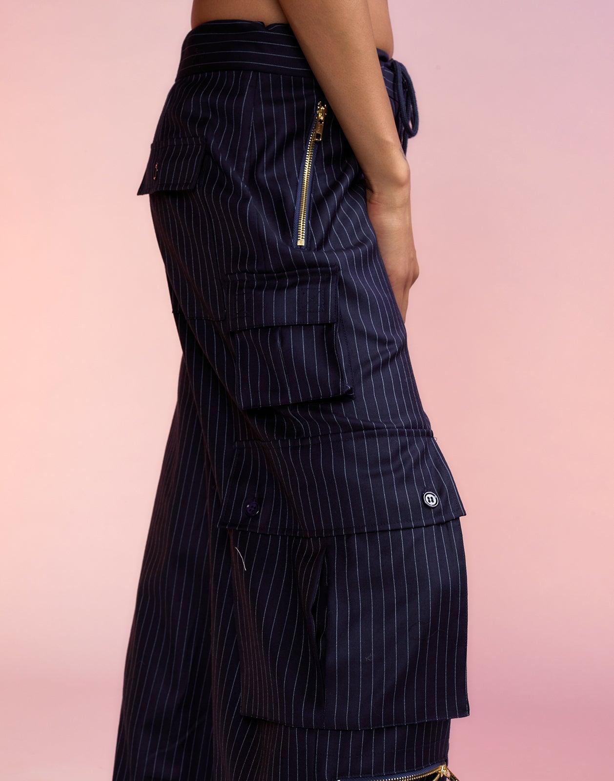 Pinstripe Corset Waist Pants – Cynthia Rowley