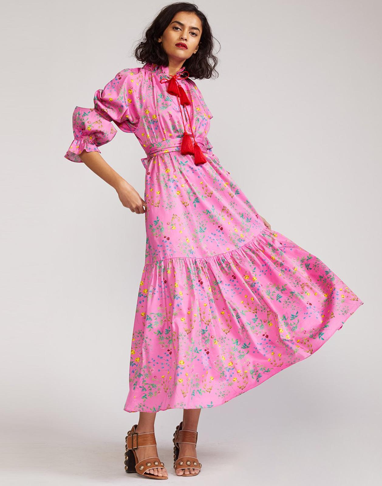 Cynthia Rowley Sanibel Cotton Dress in Pink