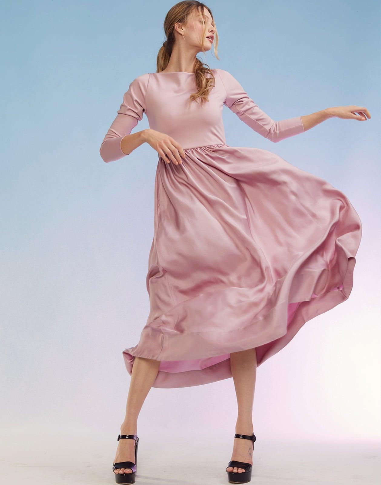 Cynthia Rowley Synthetic Zephyr Dress in Pink | Lyst