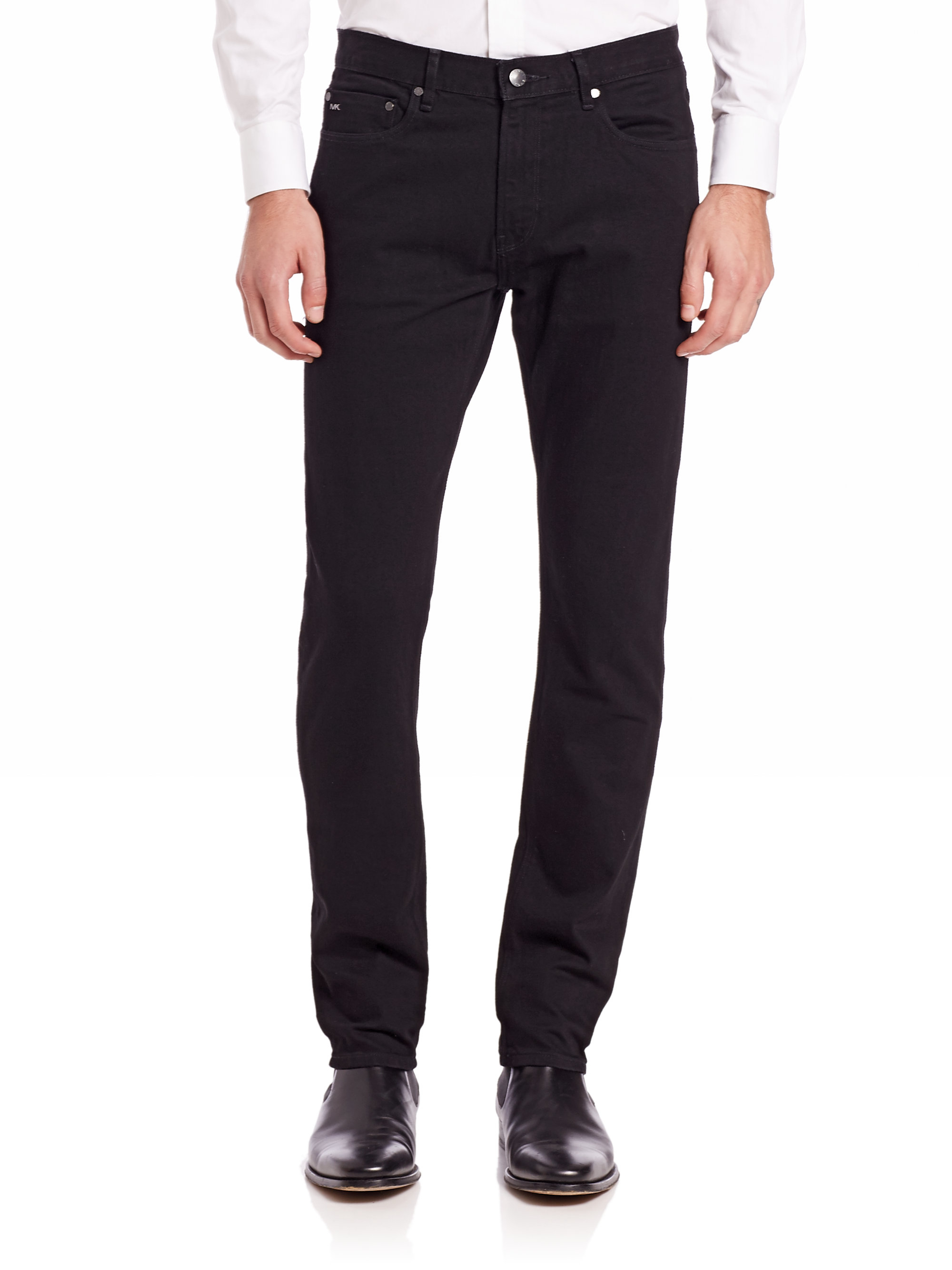 Michael kors Slim-fit Jeans in Black for Men | Lyst
