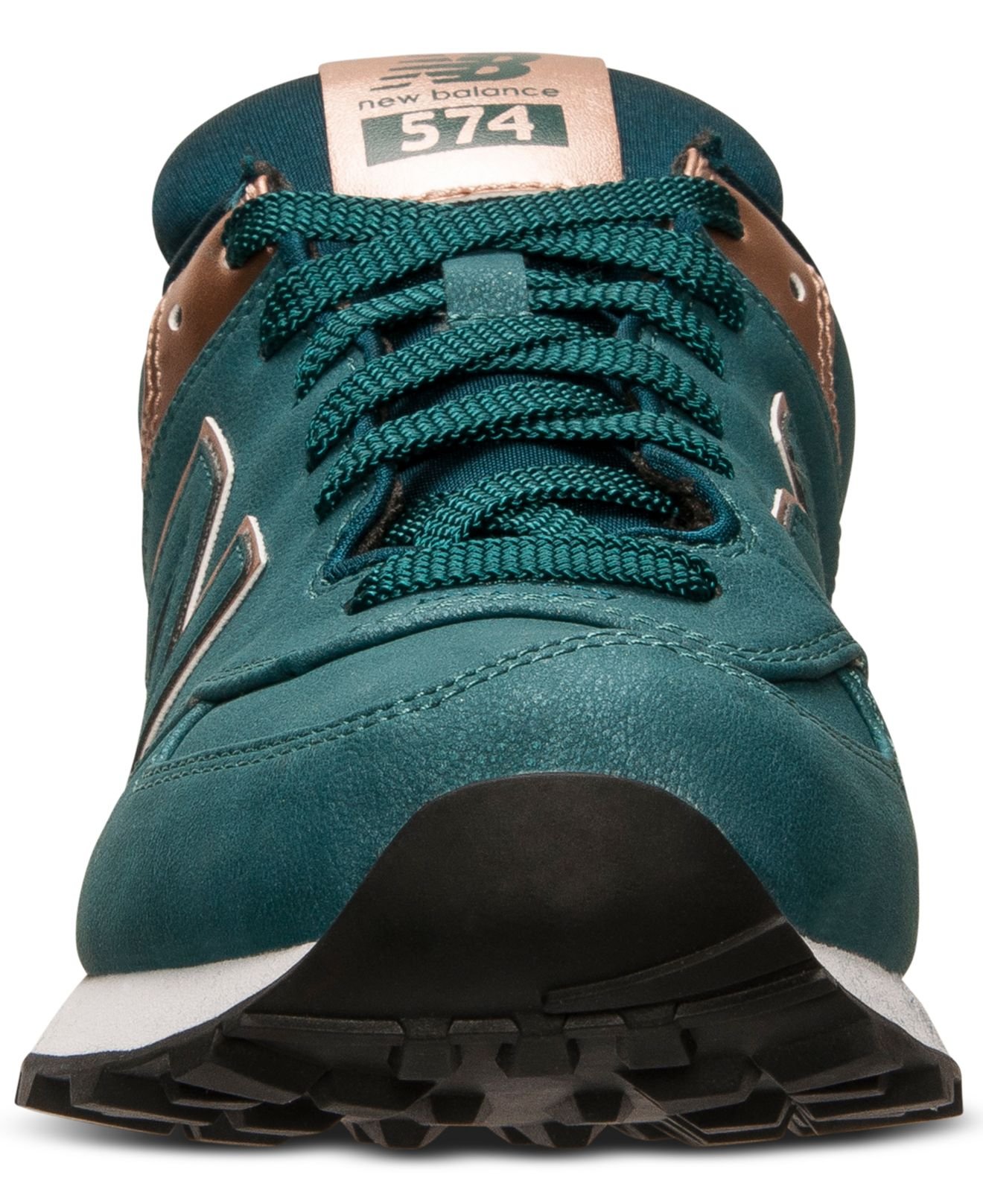 New Balance Women's 574 Precious Metals Casual Sneakers From Finish Line in  Emerald/ Rose Gold (Green) | Lyst