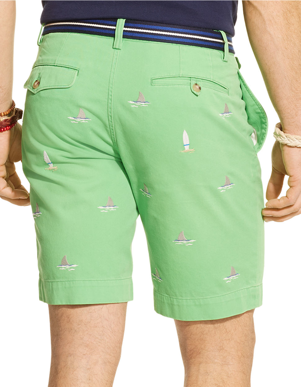 Polo ralph lauren ClassicFit Embroidered Chino Shorts in Green for Men (Toucan Green) Lyst