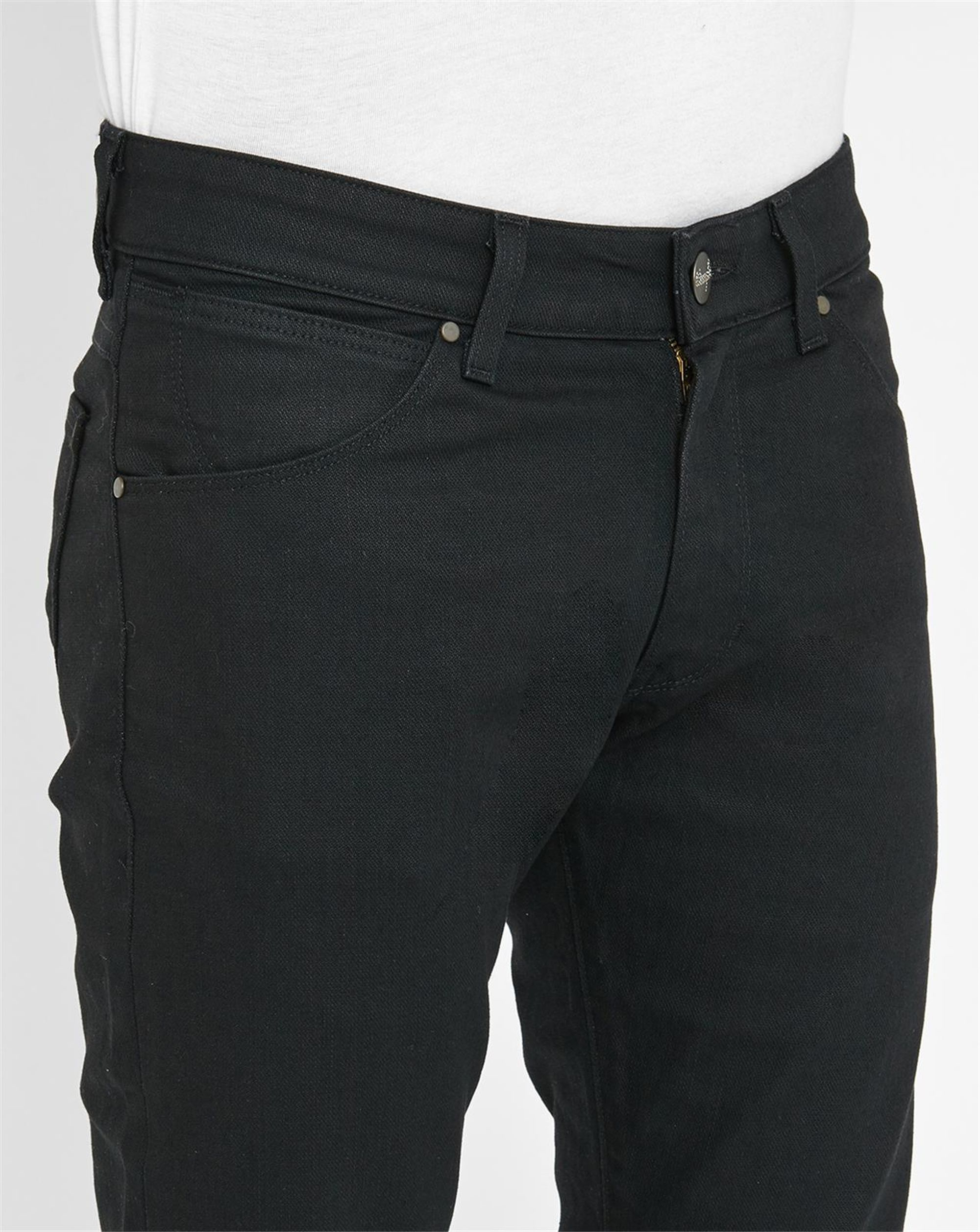 Wrangler Black Larston Slim-fit Jeans in Black for Men | Lyst