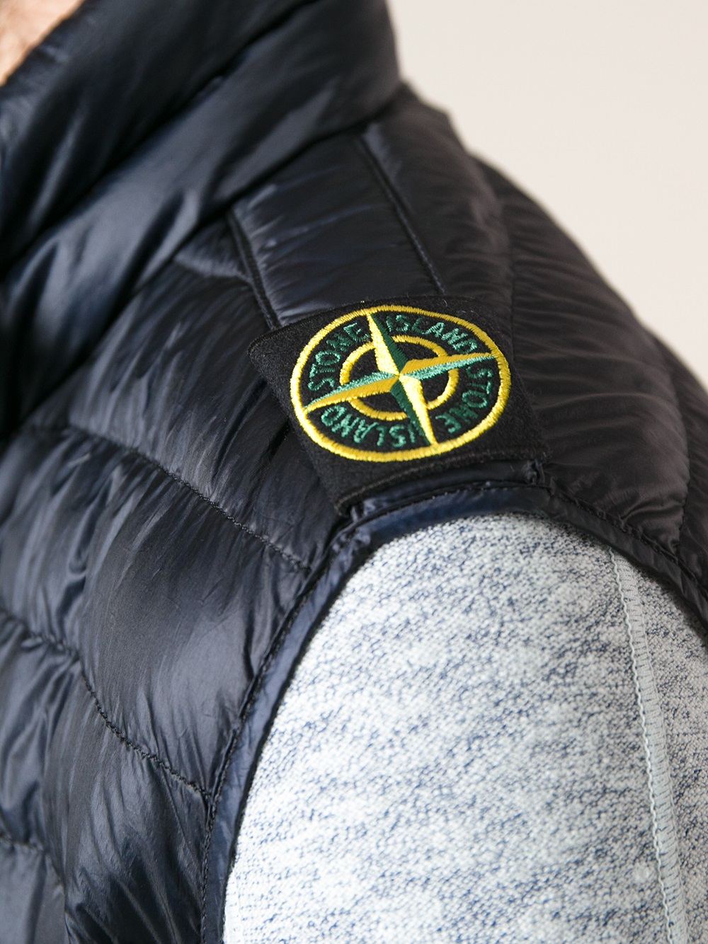 Stone Island Classic Padded Gilet in Black (Blue) for Men - Lyst