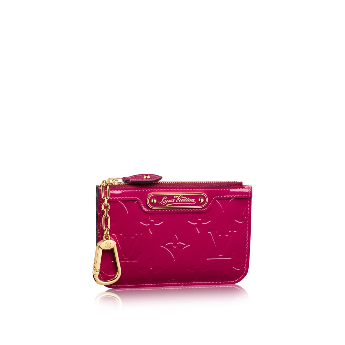 Louis vuitton Key Pouch in Pink (INDIAN ROSE Monogram Vernis) | Lyst