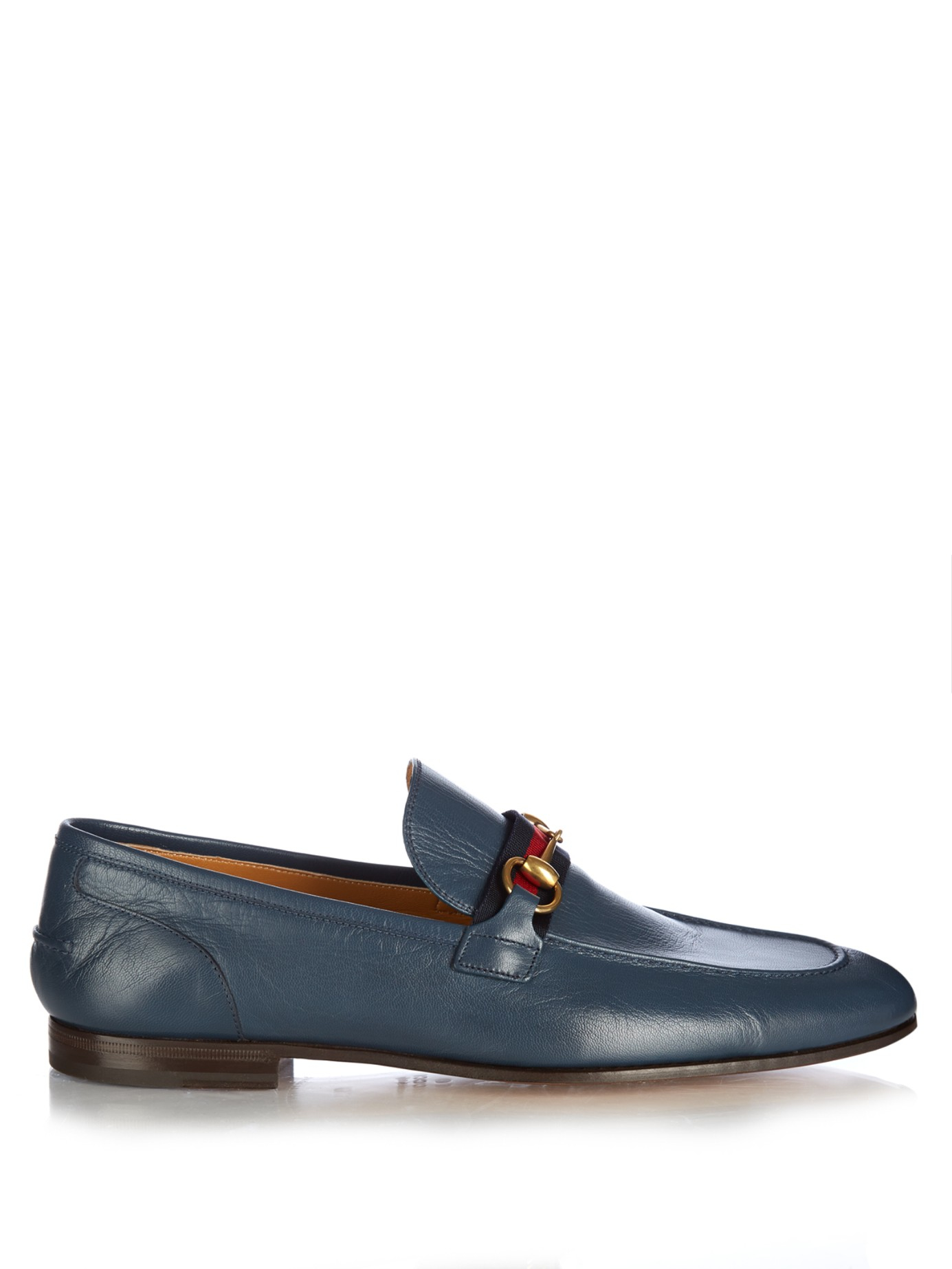 Gucci Horsebit Leather Loafers in Navy (Blue) for Men - Lyst