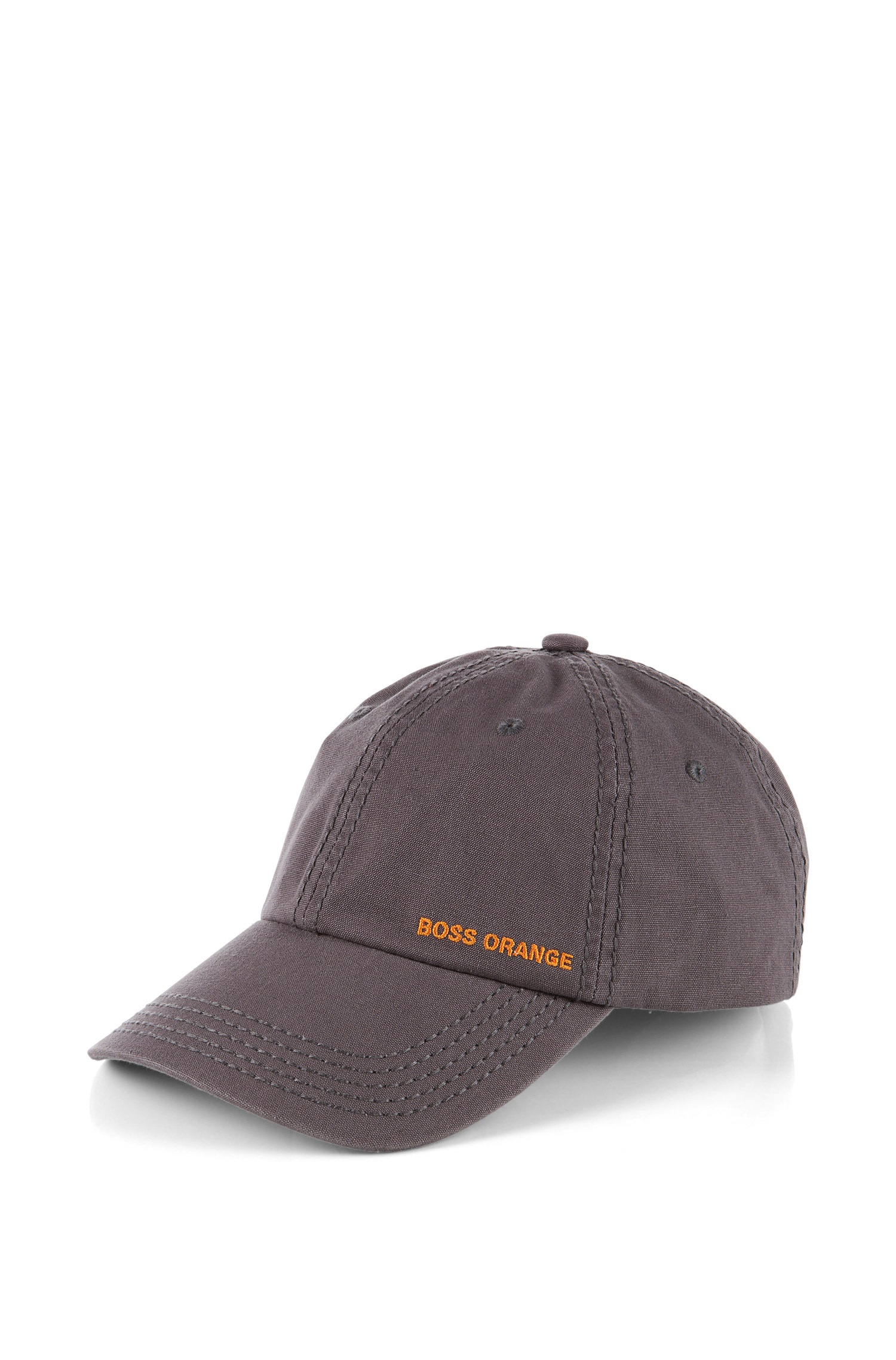 BOSS Orange Cotton Cap 'Forcano-10' in Dark Grey (Grey) for Men - Lyst