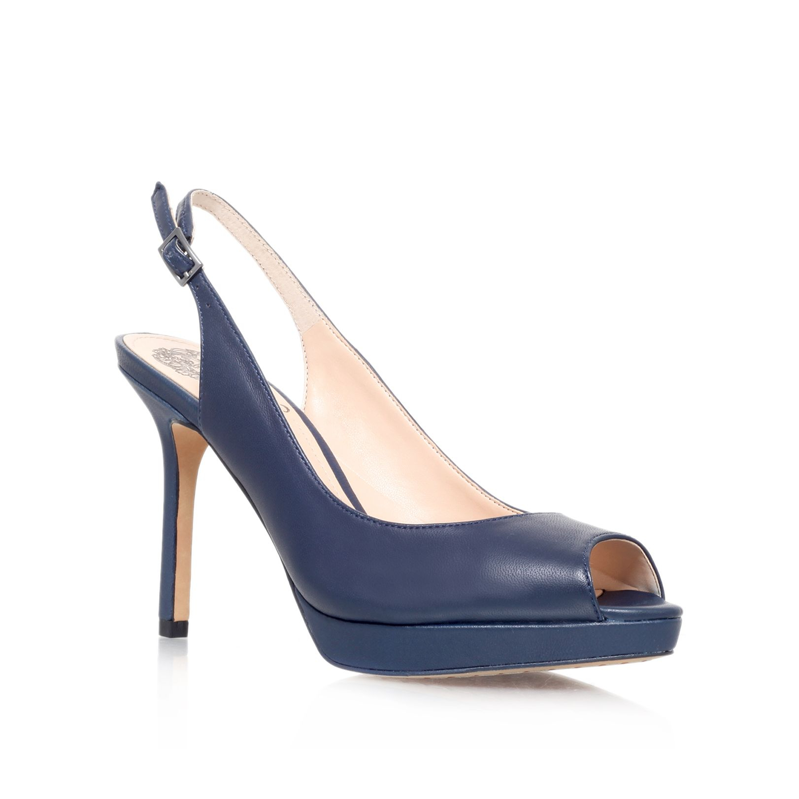 blue slingbacks