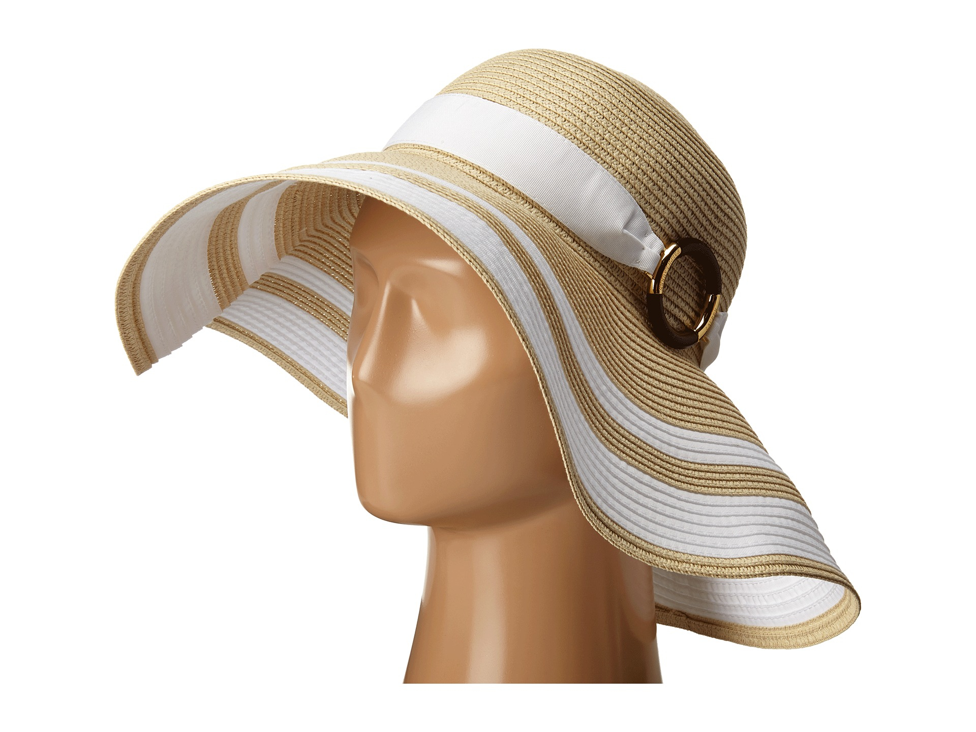 Lauren by Ralph Lauren Paper Straw Bright & Natural Sun Hat | Lyst