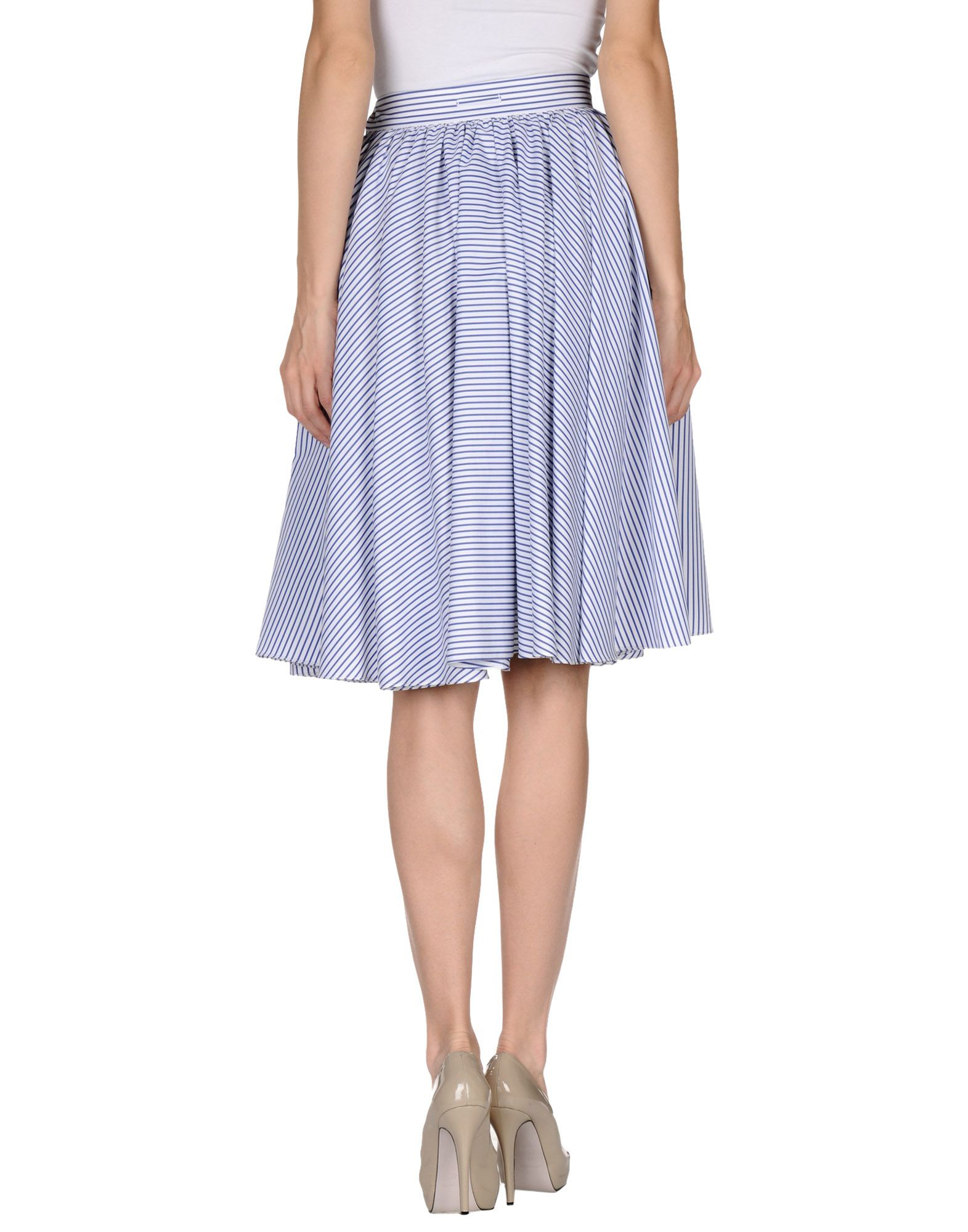 Jean paul gaultier Knee Length Skirt in Blue Lyst