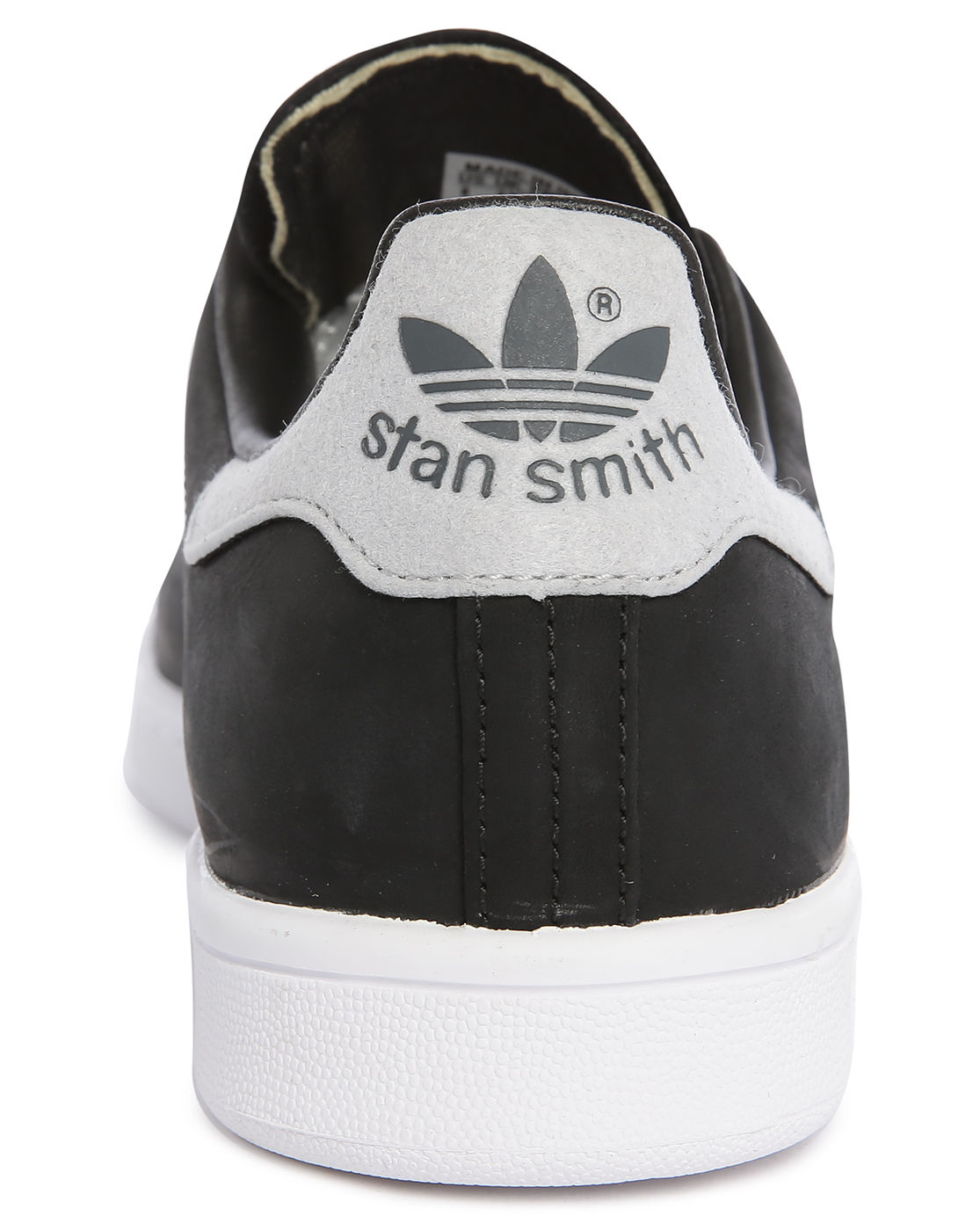 Adidas originals Stan Smith Black Leather Velcro Sneakers in Black for Men | Lyst
