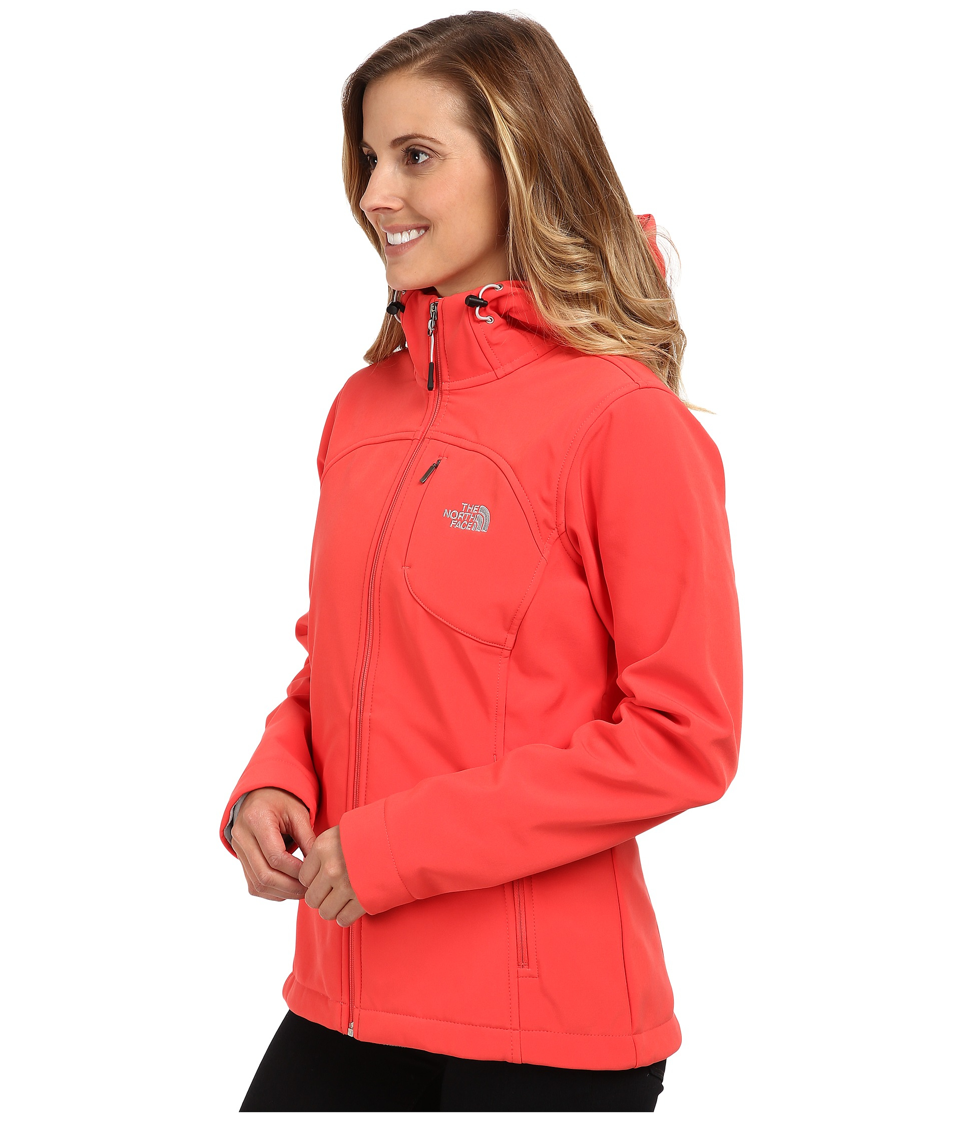 north face pink sliders