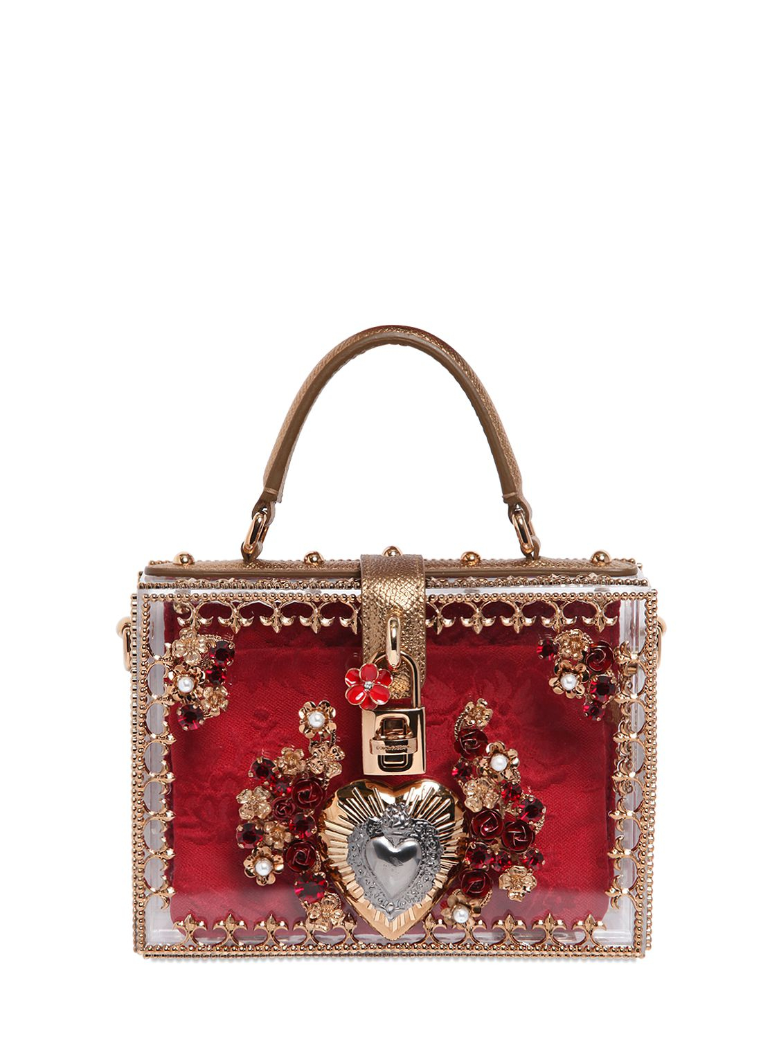 Dolce & Gabbana Mini Sacred Heart Embellished Dolce Bag - Lyst