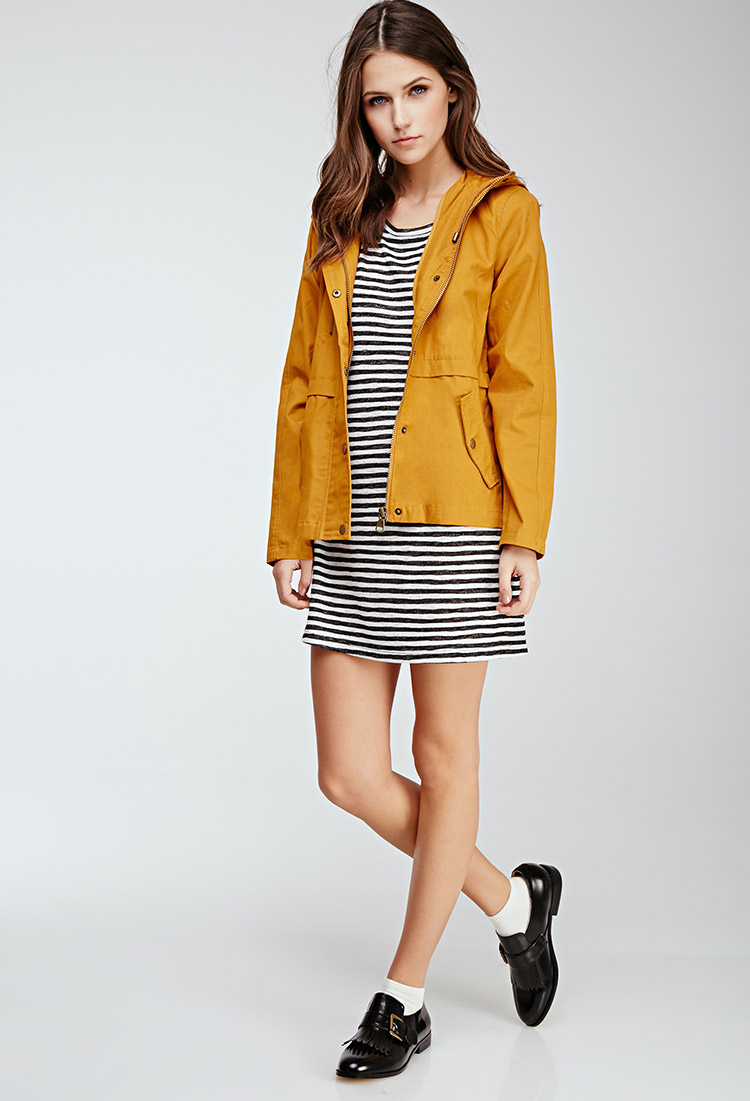 mustard utility jacket
