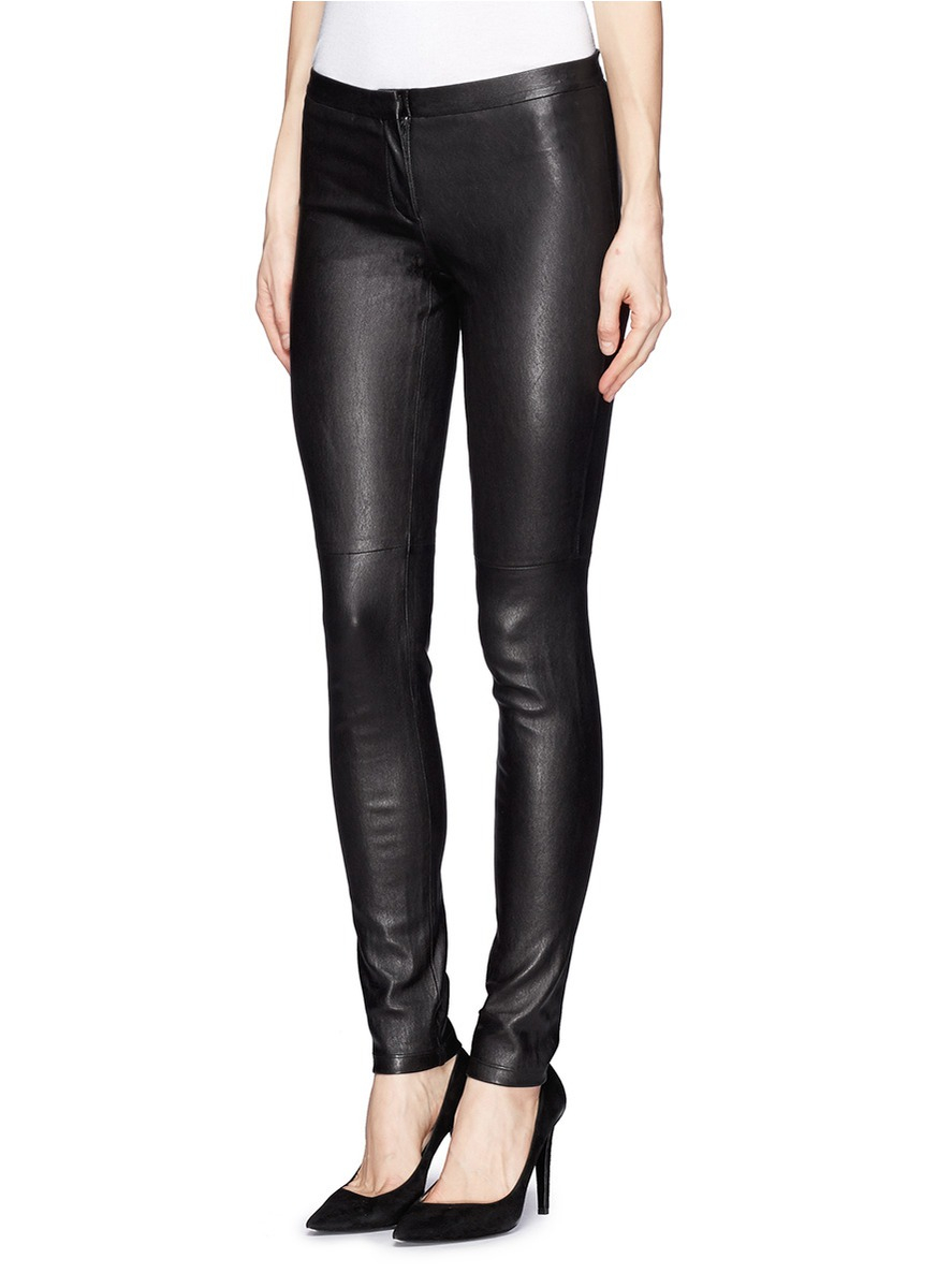 Theory 'pittella' Stretch Leather Pants 
