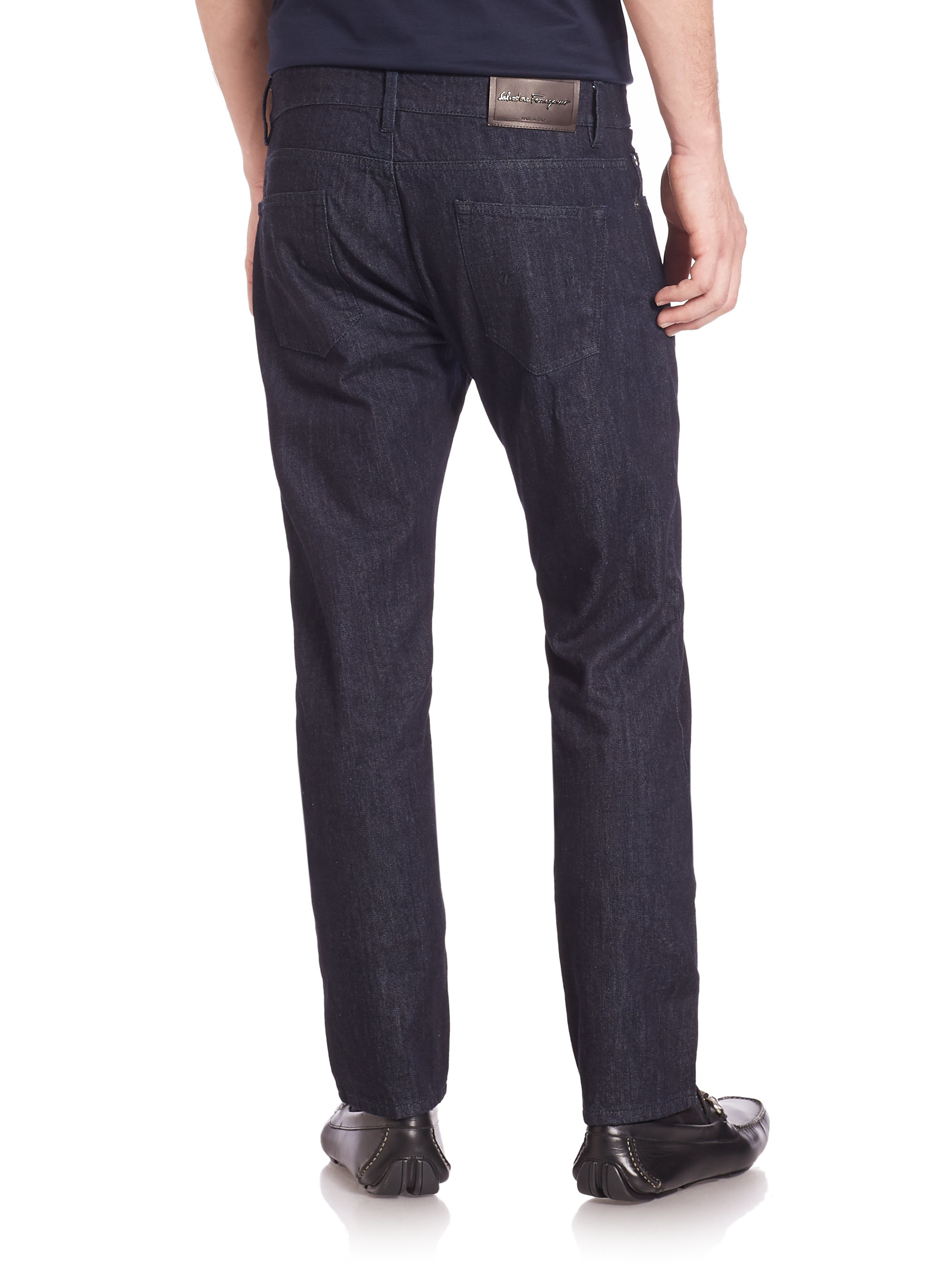 Lyst - Ferragamo Slim-fit Jeans in Blue for Men