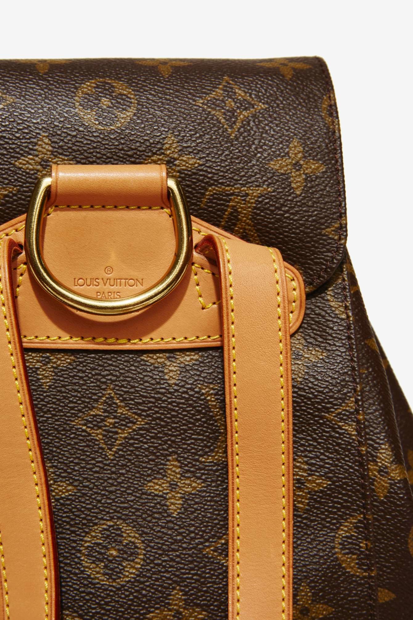 Louis Vuitton Vintage Monogram Montsouris Mm Backpack in Brown - Lyst